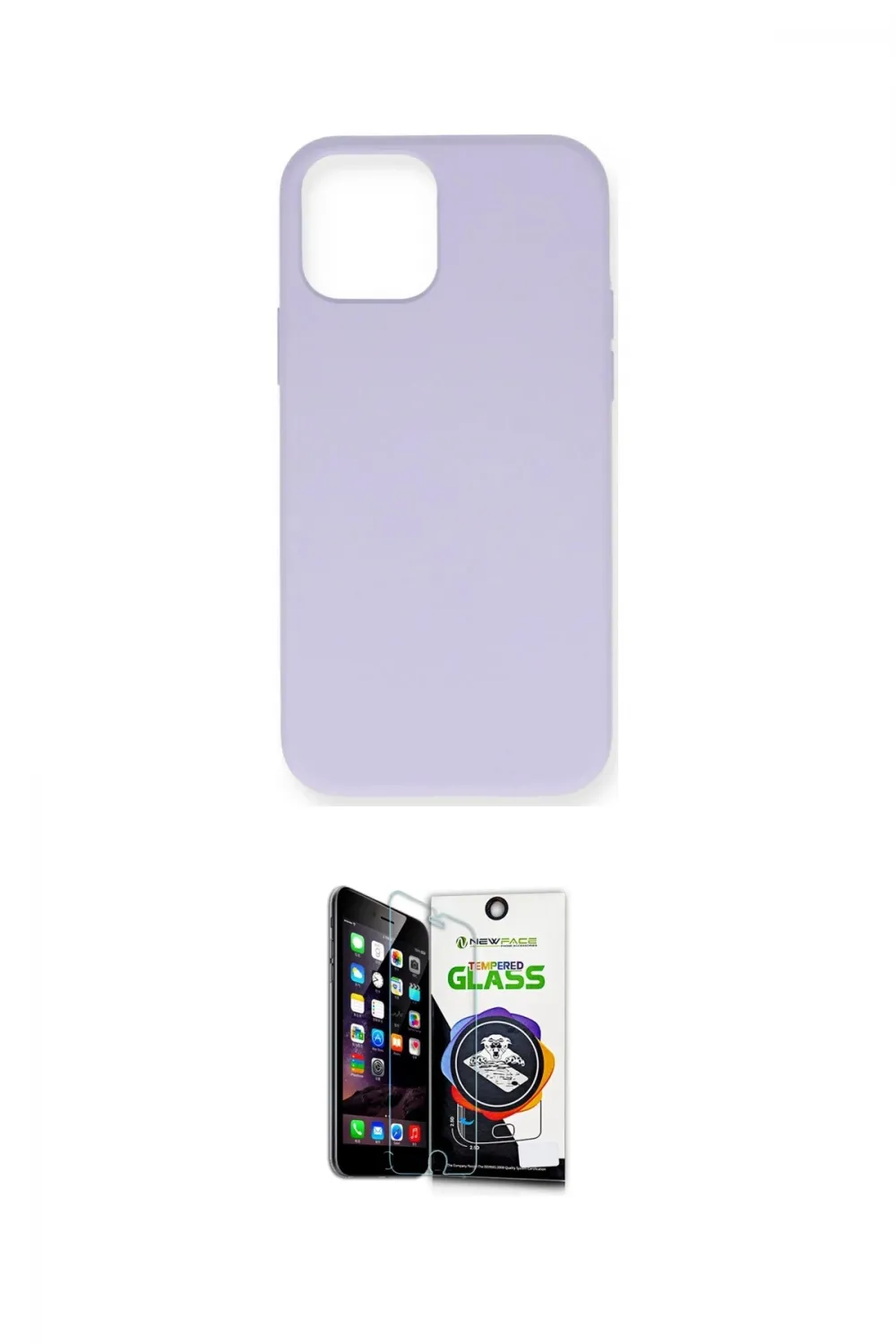 ieg™ iPhone 12 Mini Kılıf Ahenk Serisi - Şeffaf Temperli Cam Ekran Koruyucu