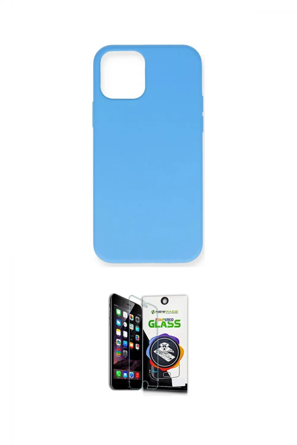 ieg™ iPhone 12 Mini Kılıf Ahenk Serisi - Şeffaf Temperli Cam Ekran Koruyucu