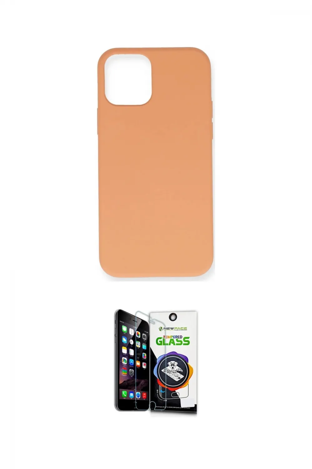 ieg™ iPhone 12 Mini Kılıf Ahenk Serisi - Şeffaf Temperli Cam Ekran Koruyucu
