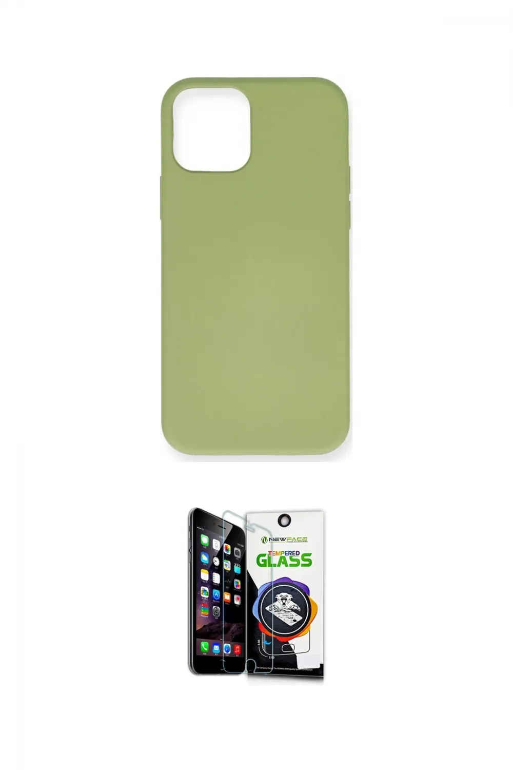 ieg™ iPhone 12 Mini Kılıf Ahenk Serisi - Şeffaf Temperli Cam Ekran Koruyucu