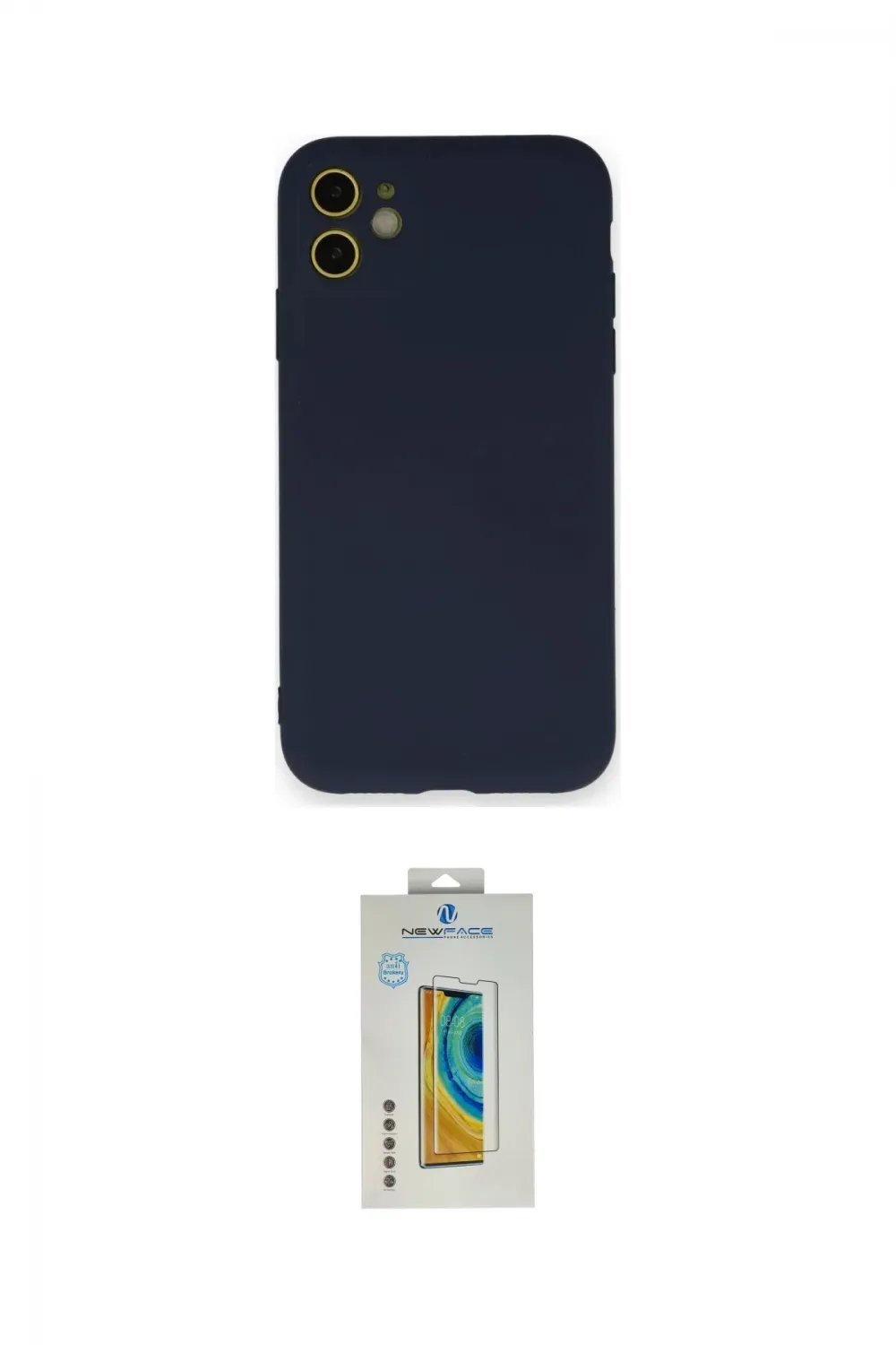 ieg™ iPhone 12 Mini Kılıf Ahenk Serisi - Siyah Polymer Nano Ekran Koruyucu