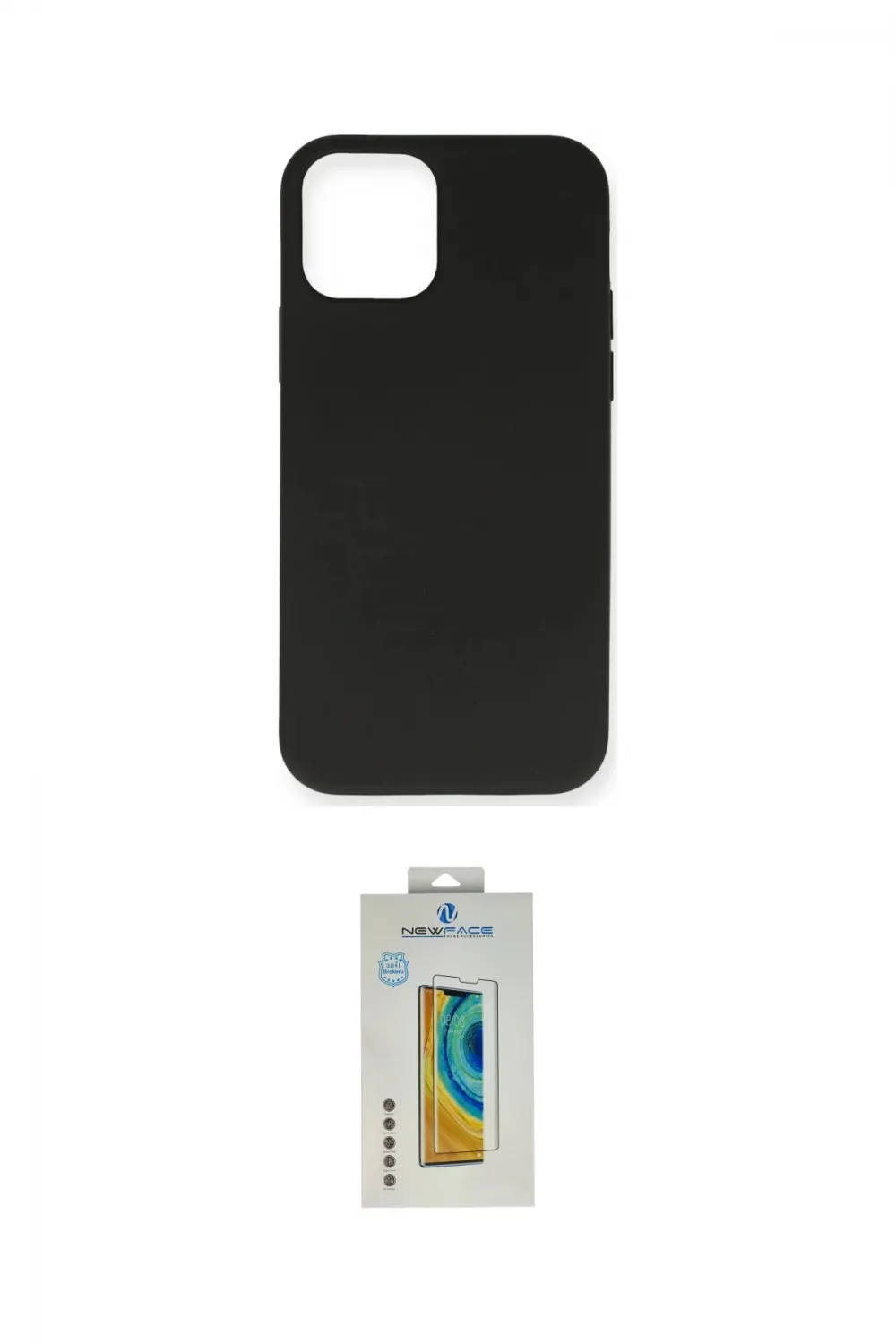 ieg™ iPhone 12 Mini Kılıf Ahenk Serisi - Siyah Polymer Nano Ekran Koruyucu