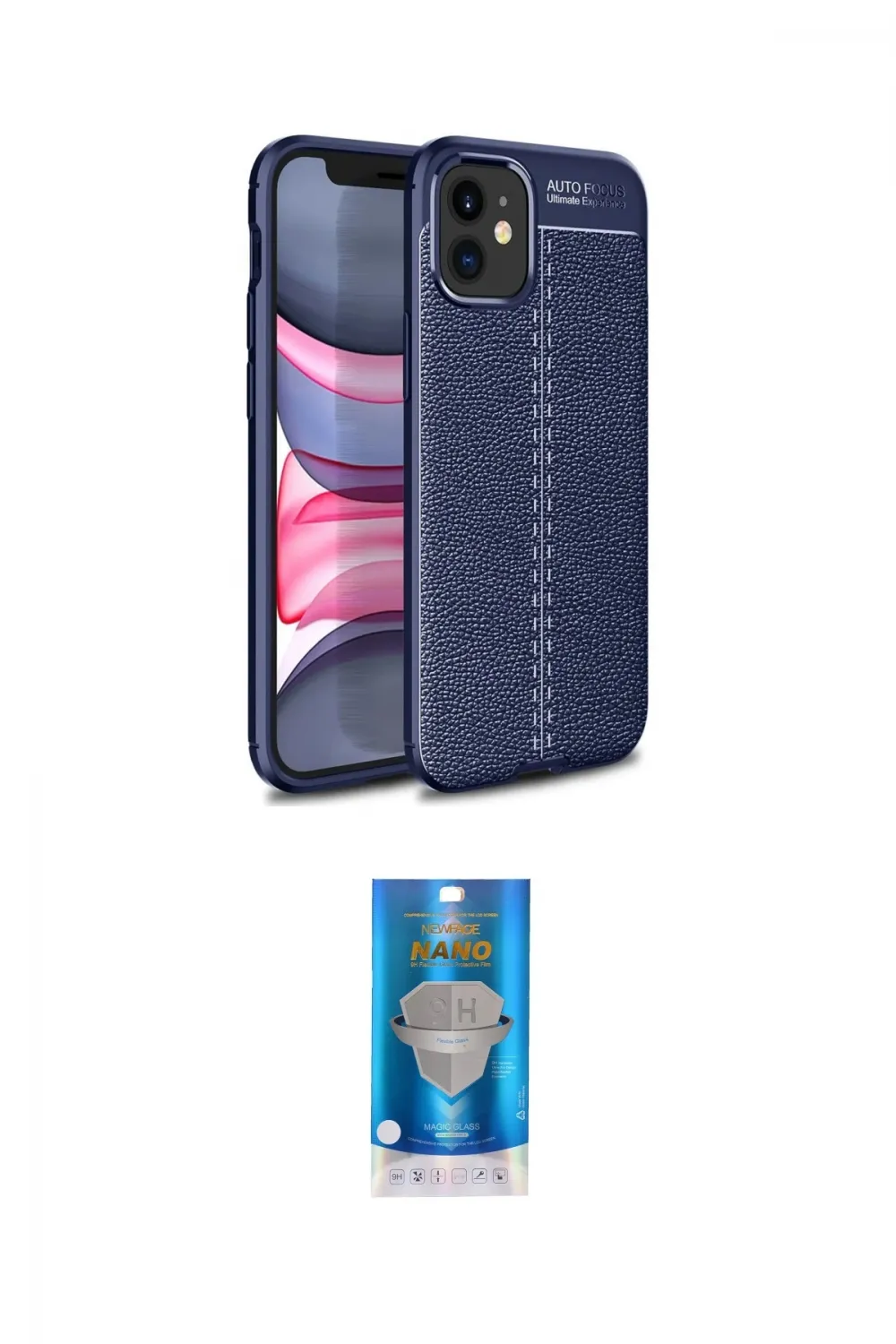 ieg™ iPhone 12 Mini Kılıf Doruk Klasik Özel Seri - Şeffaf Royal Nano Ekran Koruyucu