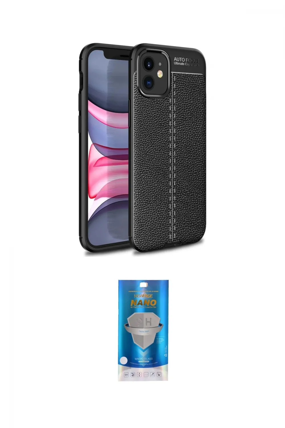 ieg™ iPhone 12 Mini Kılıf Doruk Klasik Özel Seri - Şeffaf Royal Nano Ekran Koruyucu