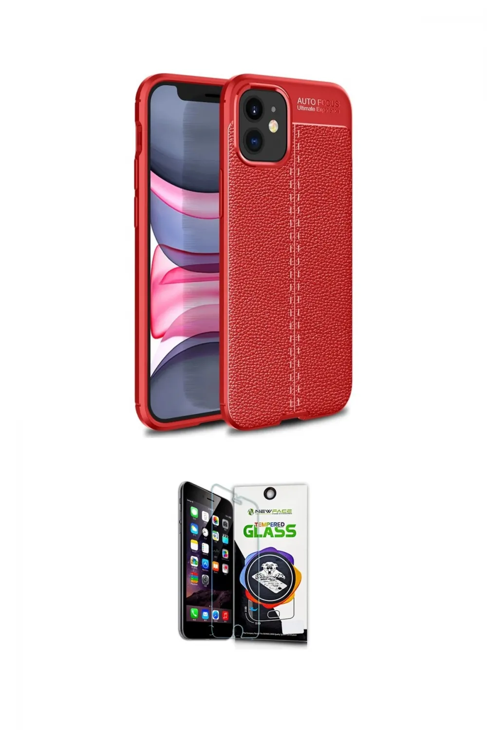 ieg™ iPhone 12 Mini Kılıf Doruk Klasik Özel Seri - Şeffaf Temperli Cam Ekran Koruyucu