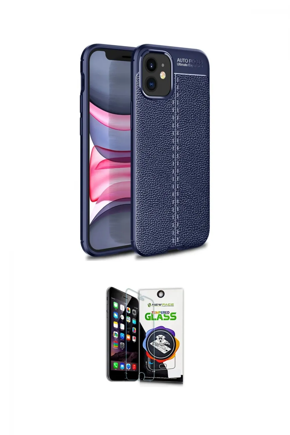 ieg™ iPhone 12 Mini Kılıf Doruk Klasik Özel Seri - Şeffaf Temperli Cam Ekran Koruyucu
