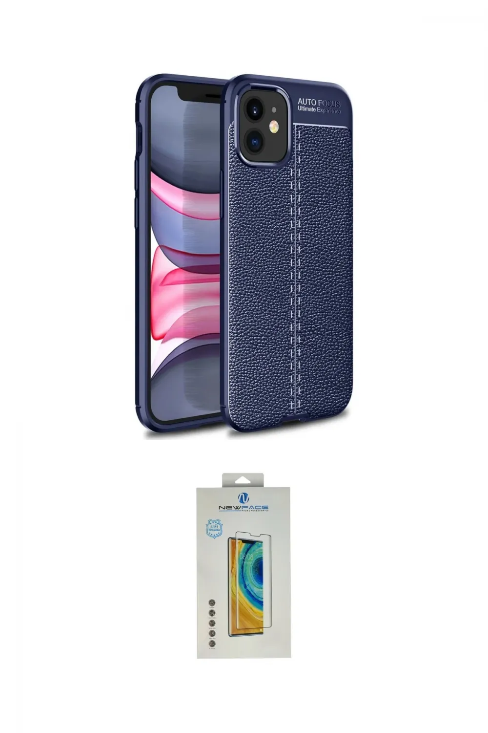 ieg™ iPhone 12 Mini Kılıf Doruk Klasik Özel Seri - Siyah Polymer Nano Ekran Koruyucu