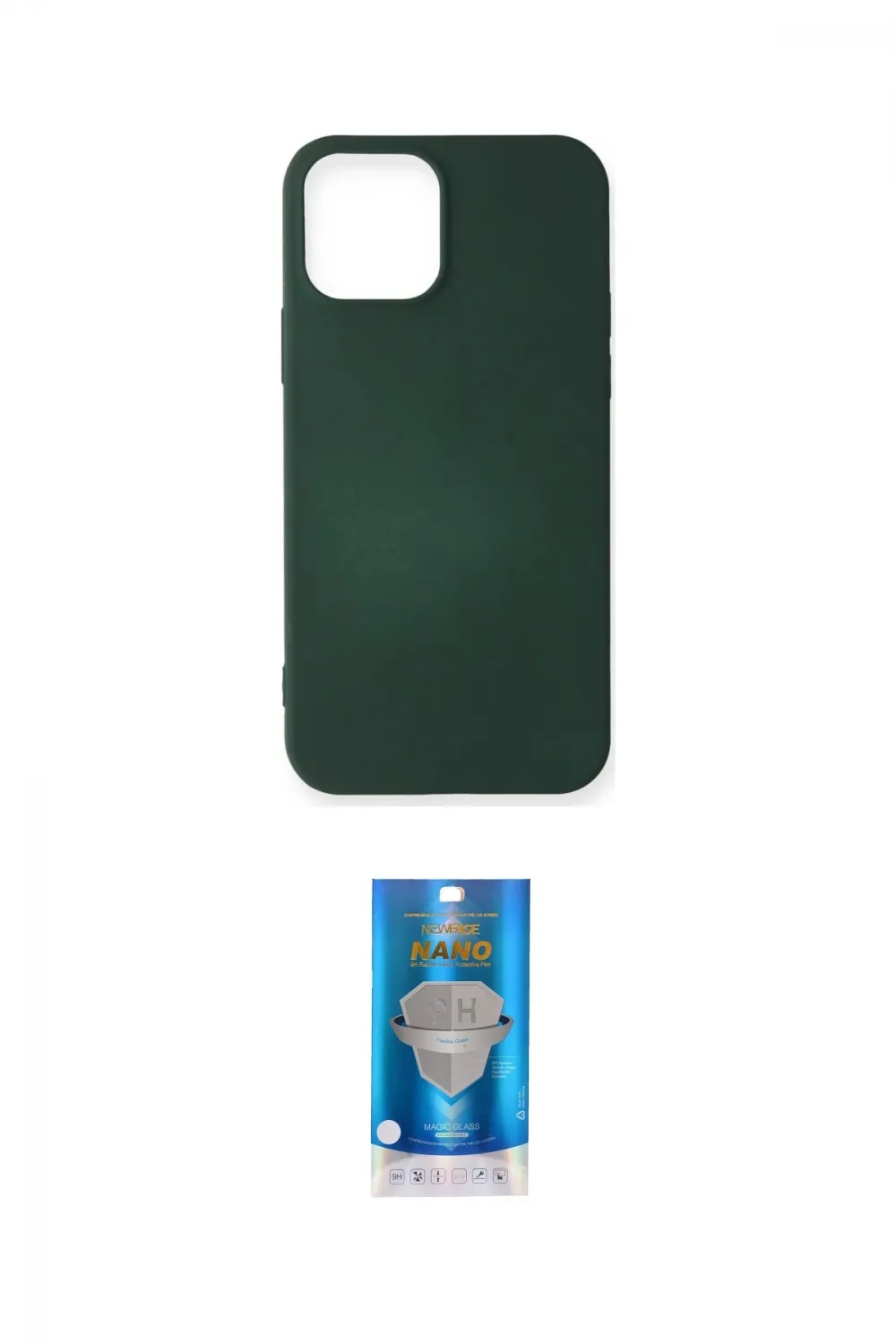ieg™ iPhone 12 Mini Kılıf Kozmos Yansıma Özel Seri - Şeffaf Royal Nano Ekran Koruyucu