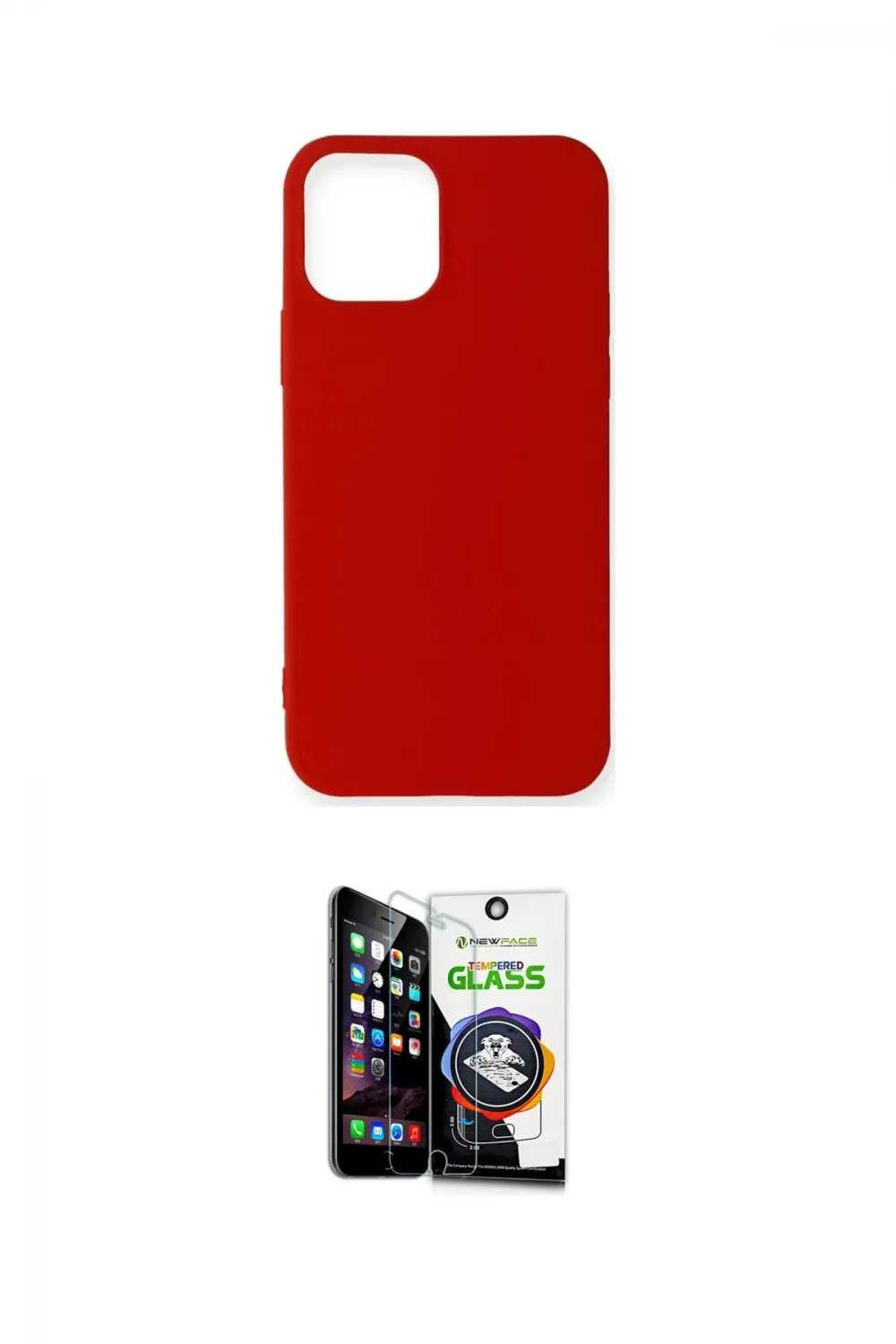 ieg™ iPhone 12 Mini Kılıf Kozmos Yansıma Özel Seri - Şeffaf Temperli Cam Ekran Koruyucu