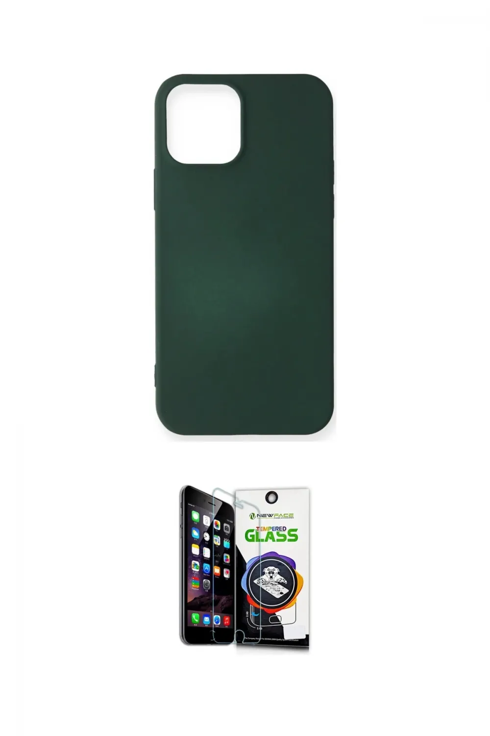 ieg™ iPhone 12 Mini Kılıf Kozmos Yansıma Özel Seri - Şeffaf Temperli Cam Ekran Koruyucu