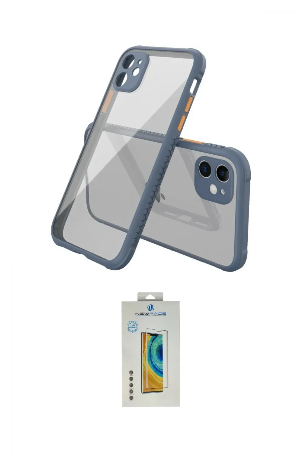 ieg™ iPhone 12 Mini Kılıf Nova Asil Özel Seri - Siyah Polymer Nano Ekran Koruyucu