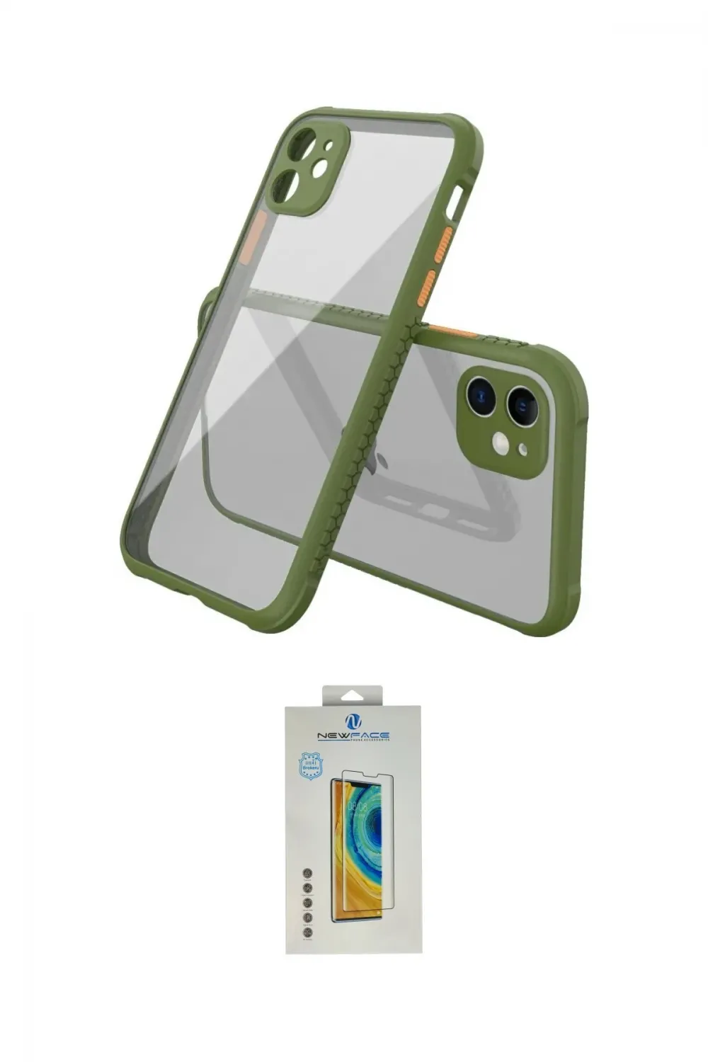 ieg™ iPhone 12 Mini Kılıf Nova Asil Özel Seri - Siyah Polymer Nano Ekran Koruyucu