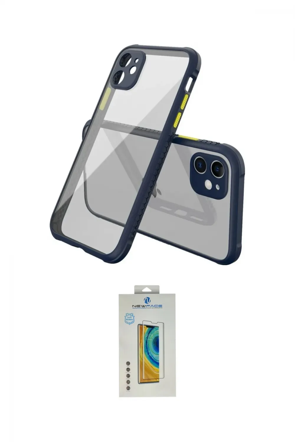 ieg™ iPhone 12 Mini Kılıf Nova Asil Özel Seri - Siyah Polymer Nano Ekran Koruyucu