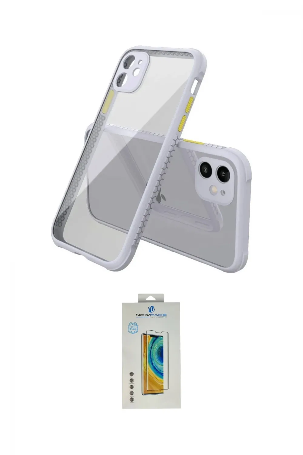 ieg™ iPhone 12 Mini Kılıf Nova Asil Özel Seri - Siyah Polymer Nano Ekran Koruyucu
