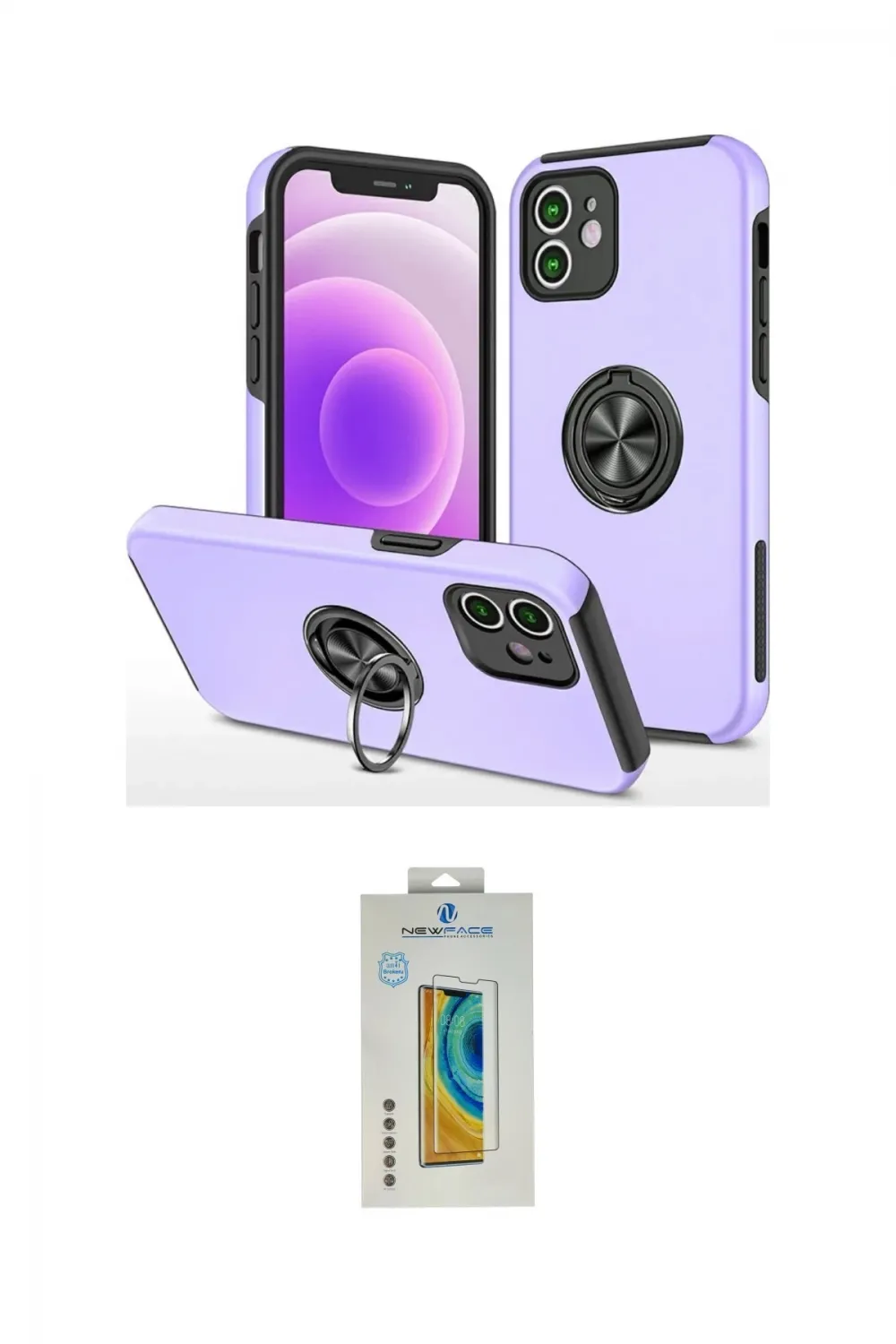 ieg™ iPhone 12 Mini Kılıf Odak Form Prime - Siyah Polymer Nano Ekran Koruyucu