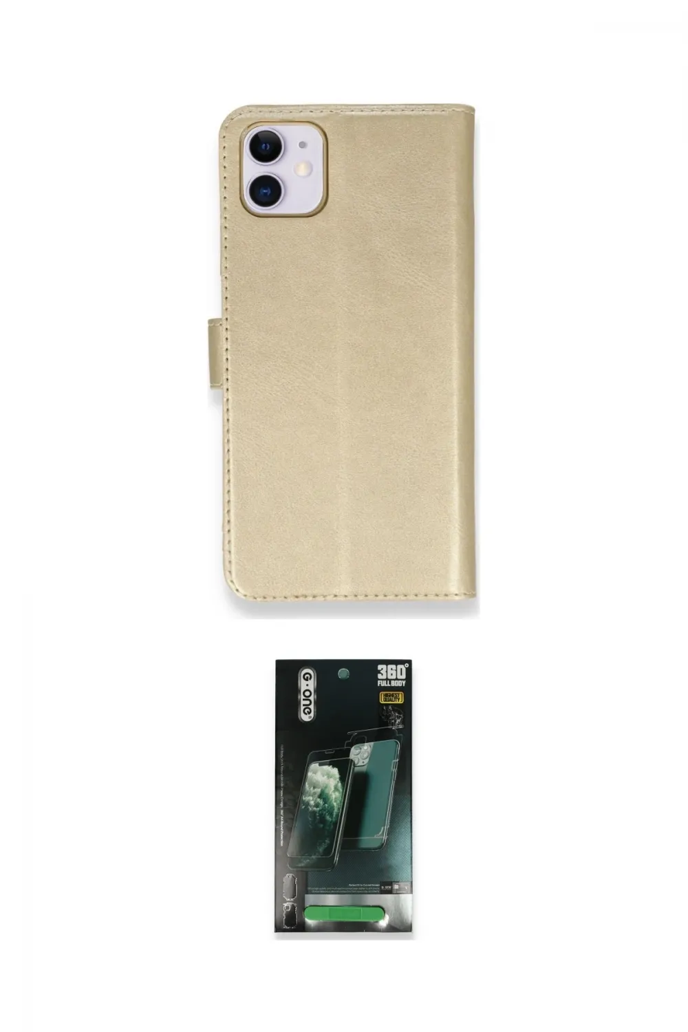 ieg™ iPhone 12 Mini Kılıf Siluet Işık Serisi - Şeffaf 360 Full Body Arka Koruyucu