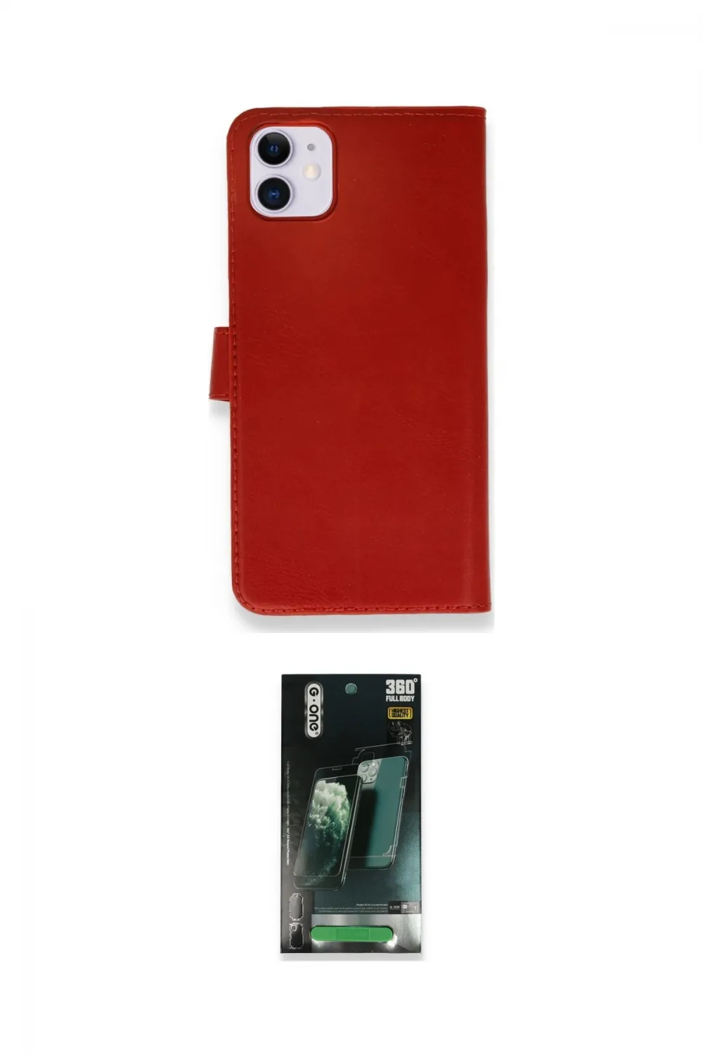 ieg™ iPhone 12 Mini Kılıf Siluet Işık Serisi - Şeffaf 360 Full Body Arka Koruyucu