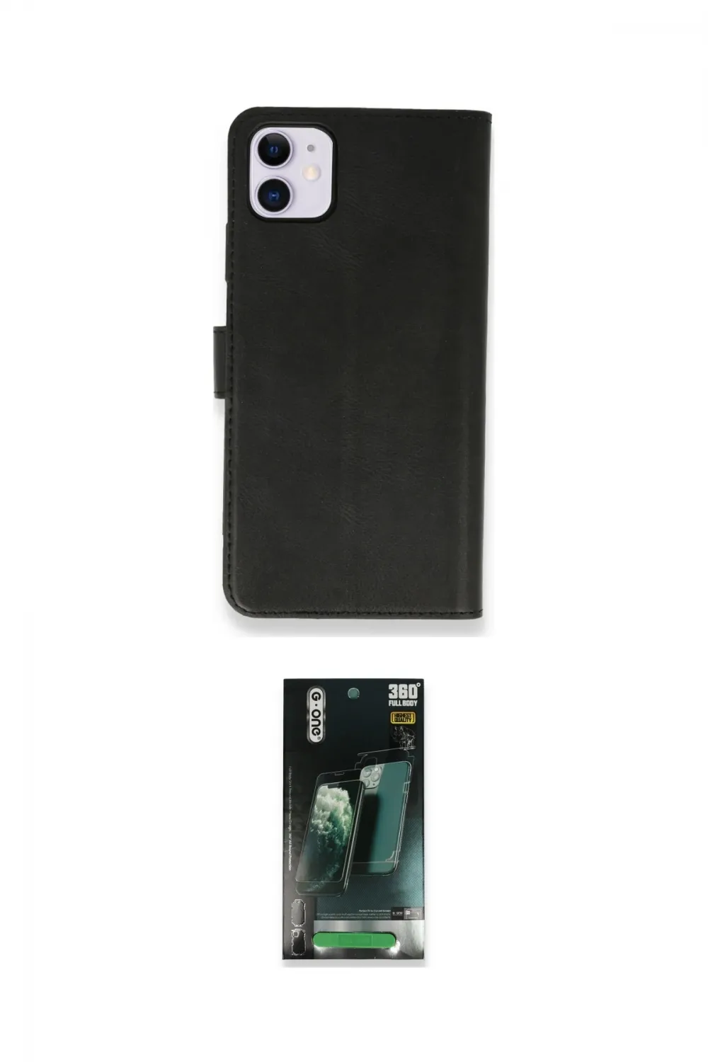 ieg™ iPhone 12 Mini Kılıf Siluet Işık Serisi - Şeffaf 360 Full Body Arka Koruyucu