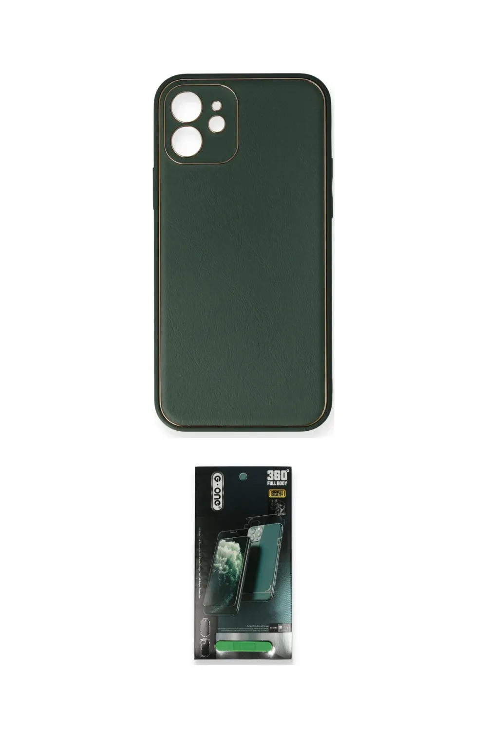 ieg™ iPhone 12 Mini Kılıf Yadigar Klasik - Şeffaf 360 Full Body Arka Koruyucu