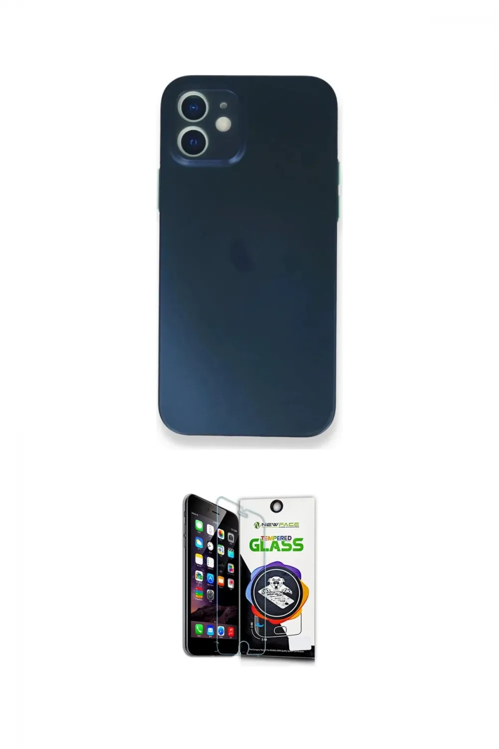 ieg™ iPhone 12 Mini Kılıf Yadigar Yansıma Serisi - Şeffaf Temperli Cam Ekran Koruyucu