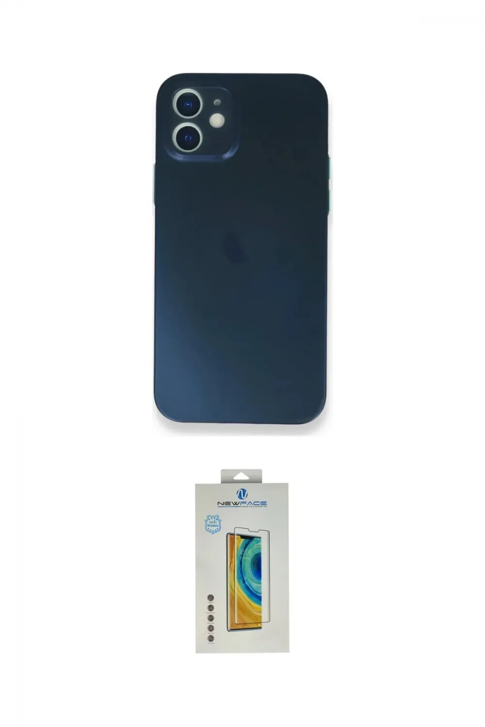 ieg™ iPhone 12 Mini Kılıf Yadigar Yansıma Serisi - Siyah Polymer Nano Ekran Koruyucu