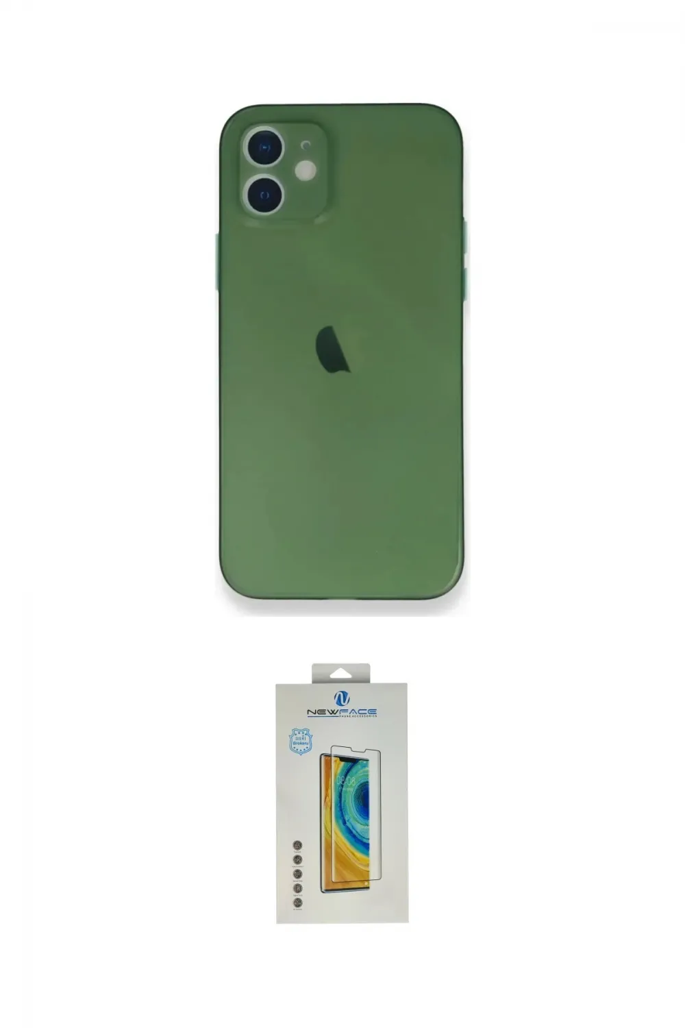ieg™ iPhone 12 Mini Kılıf Yadigar Yansıma Serisi - Siyah Polymer Nano Ekran Koruyucu