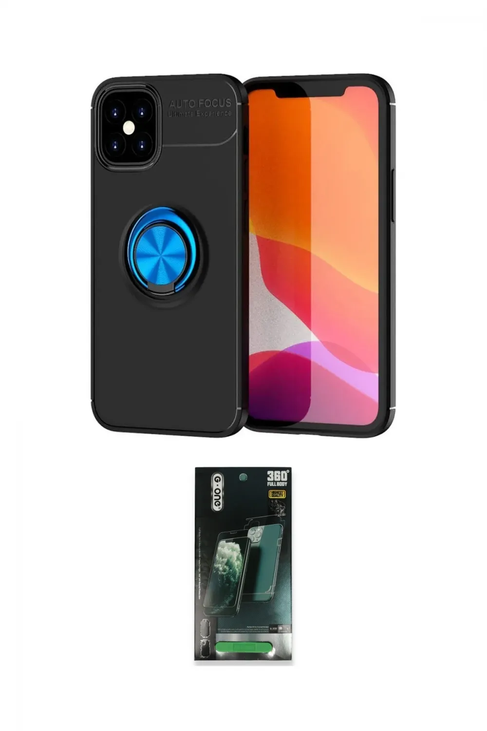 ieg™ iPhone 12 Mini Kılıf Yankı Form Prime - Şeffaf 360 Full Body Arka Koruyucu