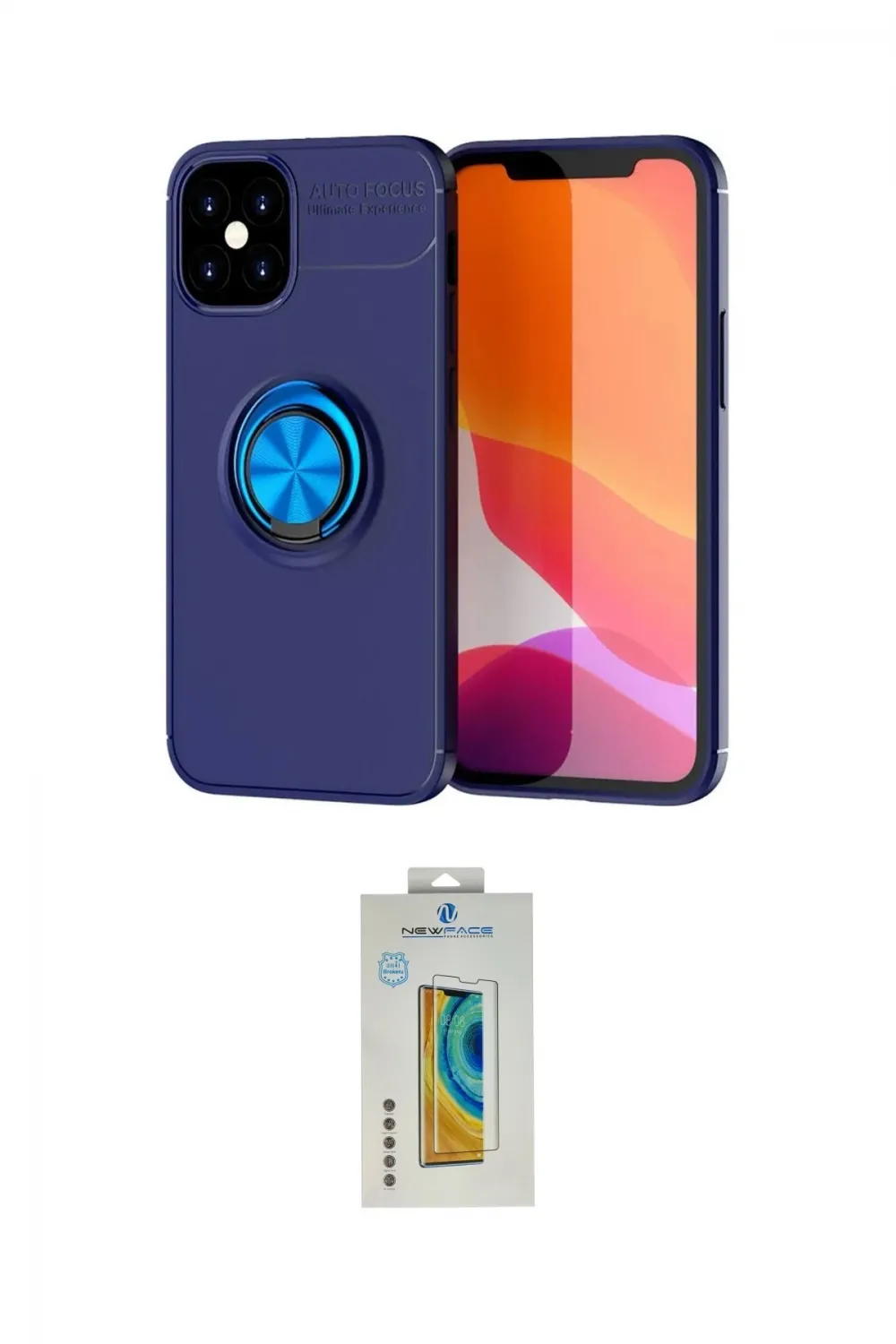 ieg™ iPhone 12 Mini Kılıf Yankı Form Prime - Siyah Polymer Nano Ekran Koruyucu