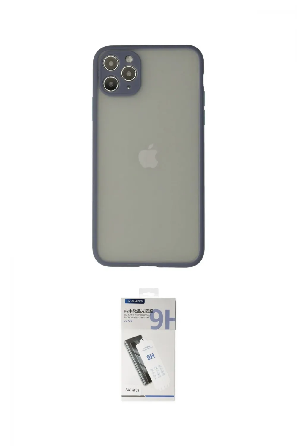 ieg™ iPhone 12 Pro Kılıf Ahenk Çizgi Serisi - Şeffaf Uv Polymer Nano Ekran Koruyucu