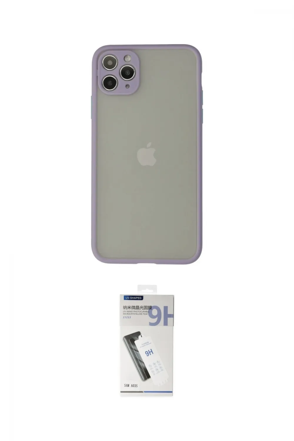 ieg™ iPhone 12 Pro Kılıf Ahenk Çizgi Serisi - Şeffaf Uv Polymer Nano Ekran Koruyucu