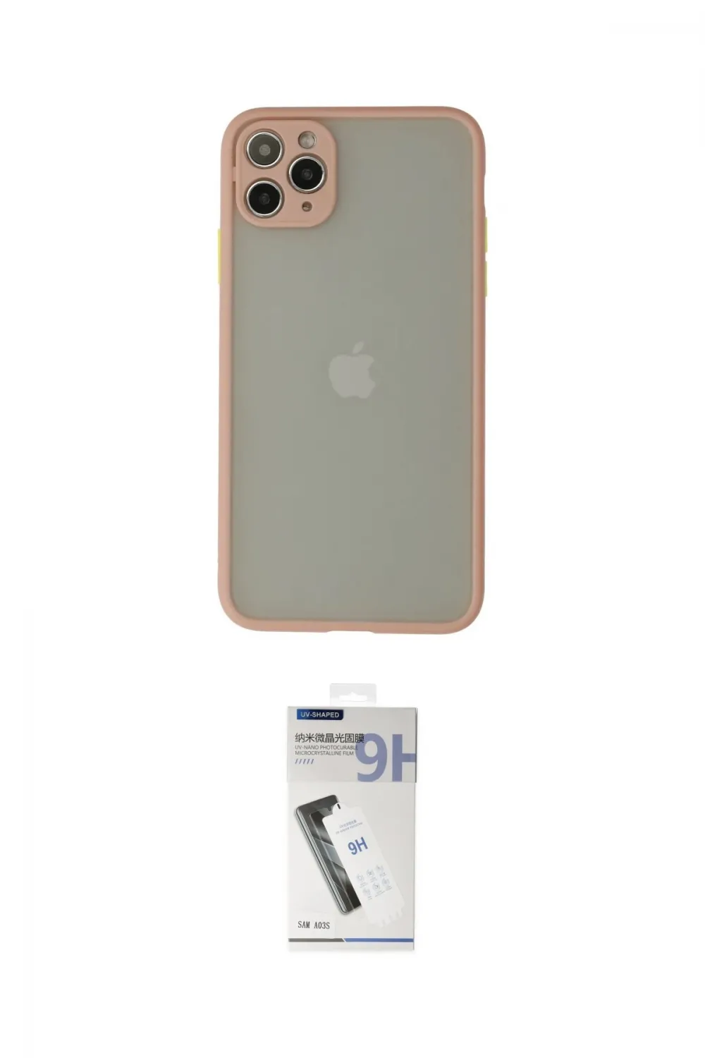ieg™ iPhone 12 Pro Kılıf Ahenk Çizgi Serisi - Şeffaf Uv Polymer Nano Ekran Koruyucu