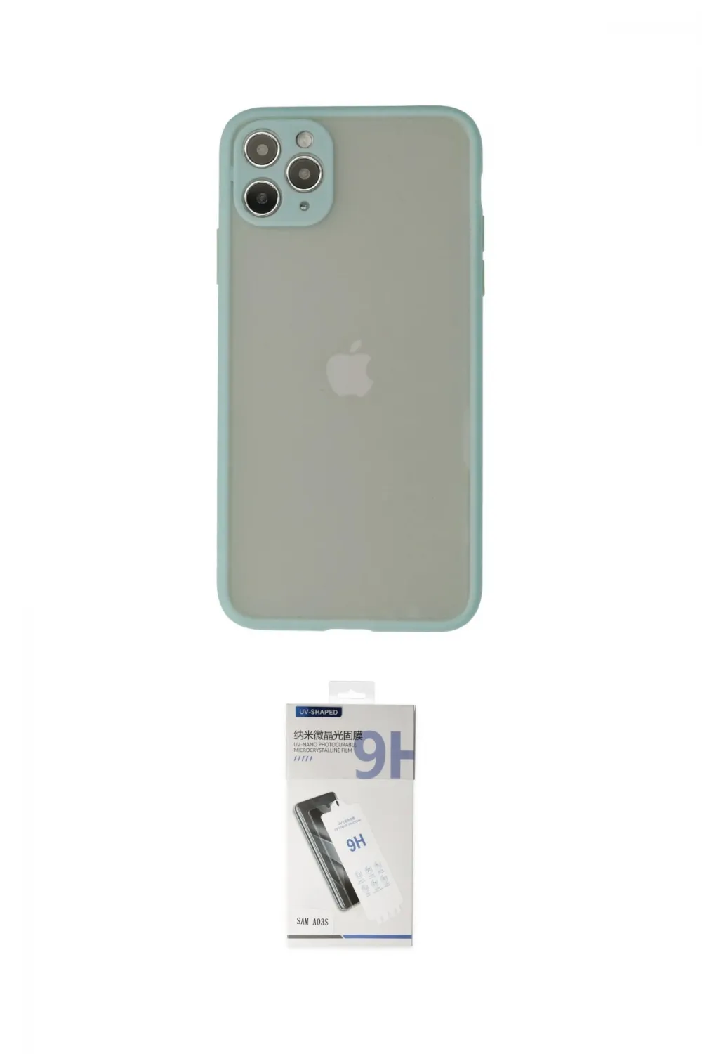 ieg™ iPhone 12 Pro Kılıf Ahenk Çizgi Serisi - Şeffaf Uv Polymer Nano Ekran Koruyucu