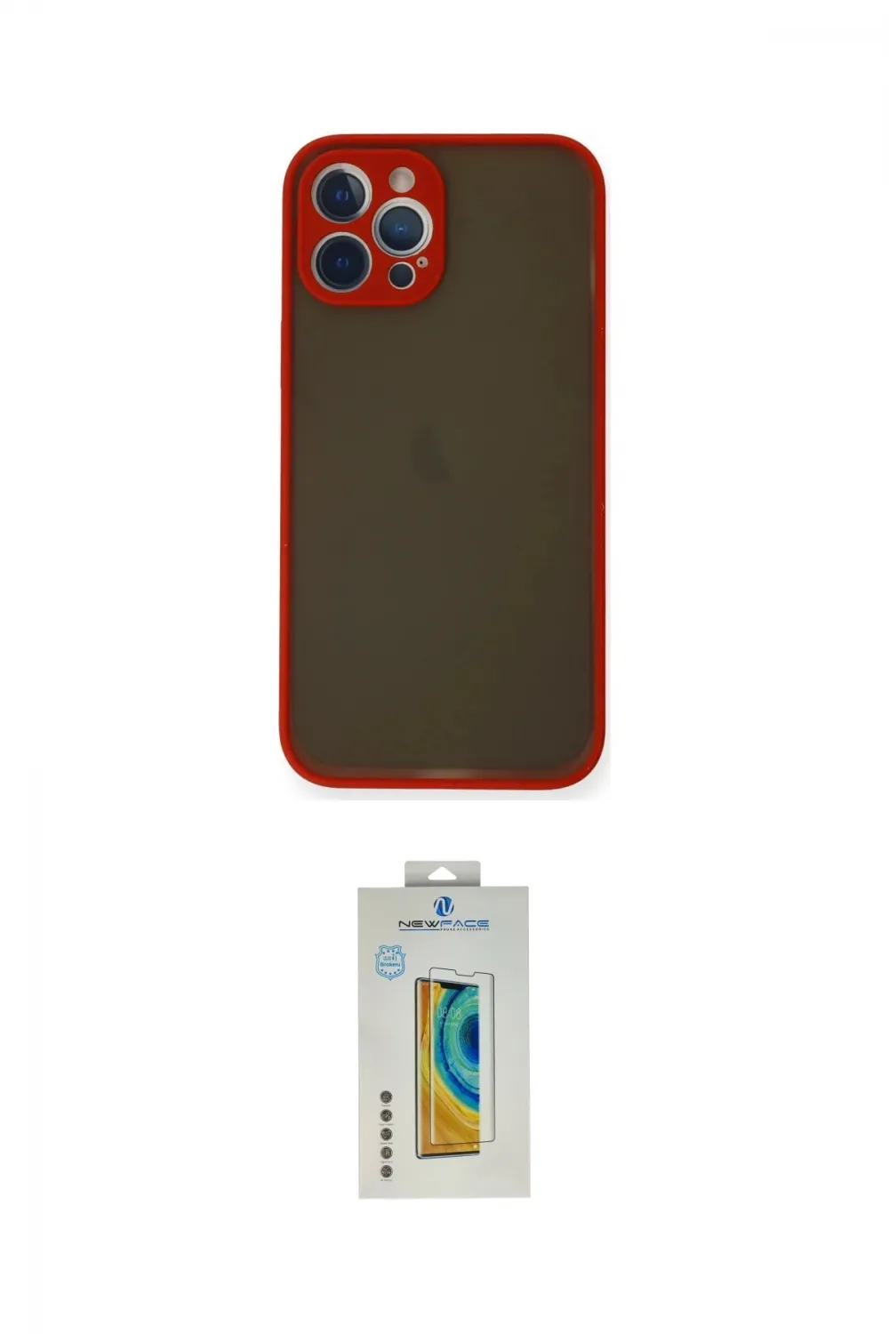 ieg™ iPhone 12 Pro Kılıf Ahenk Çizgi Serisi - Siyah Polymer Nano Ekran Koruyucu