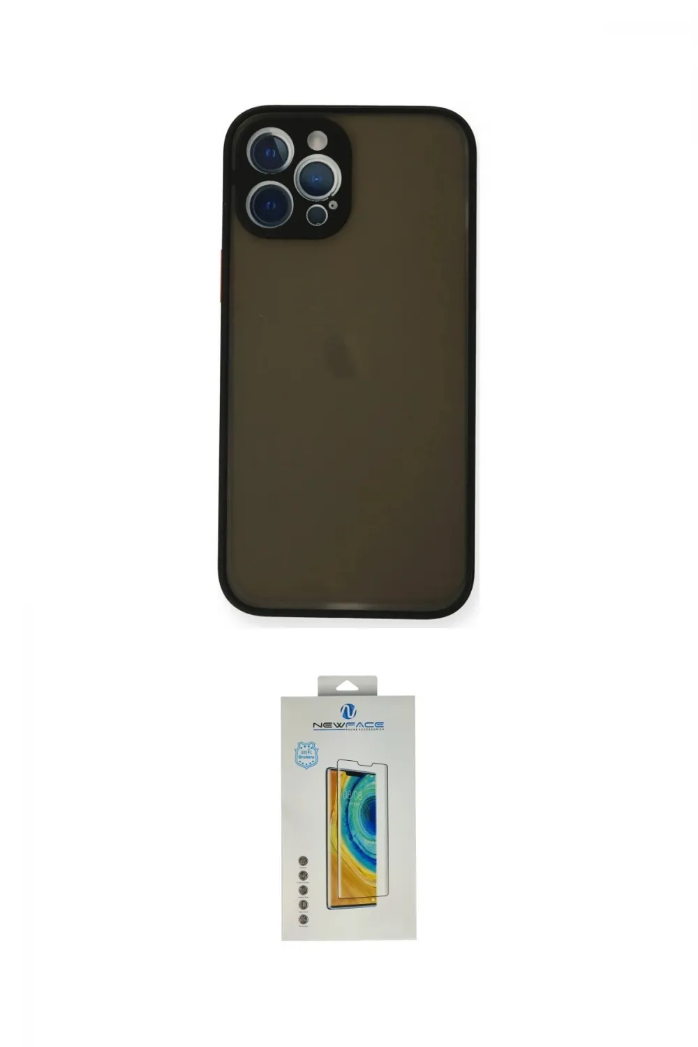 ieg™ iPhone 12 Pro Kılıf Ahenk Çizgi Serisi - Siyah Polymer Nano Ekran Koruyucu