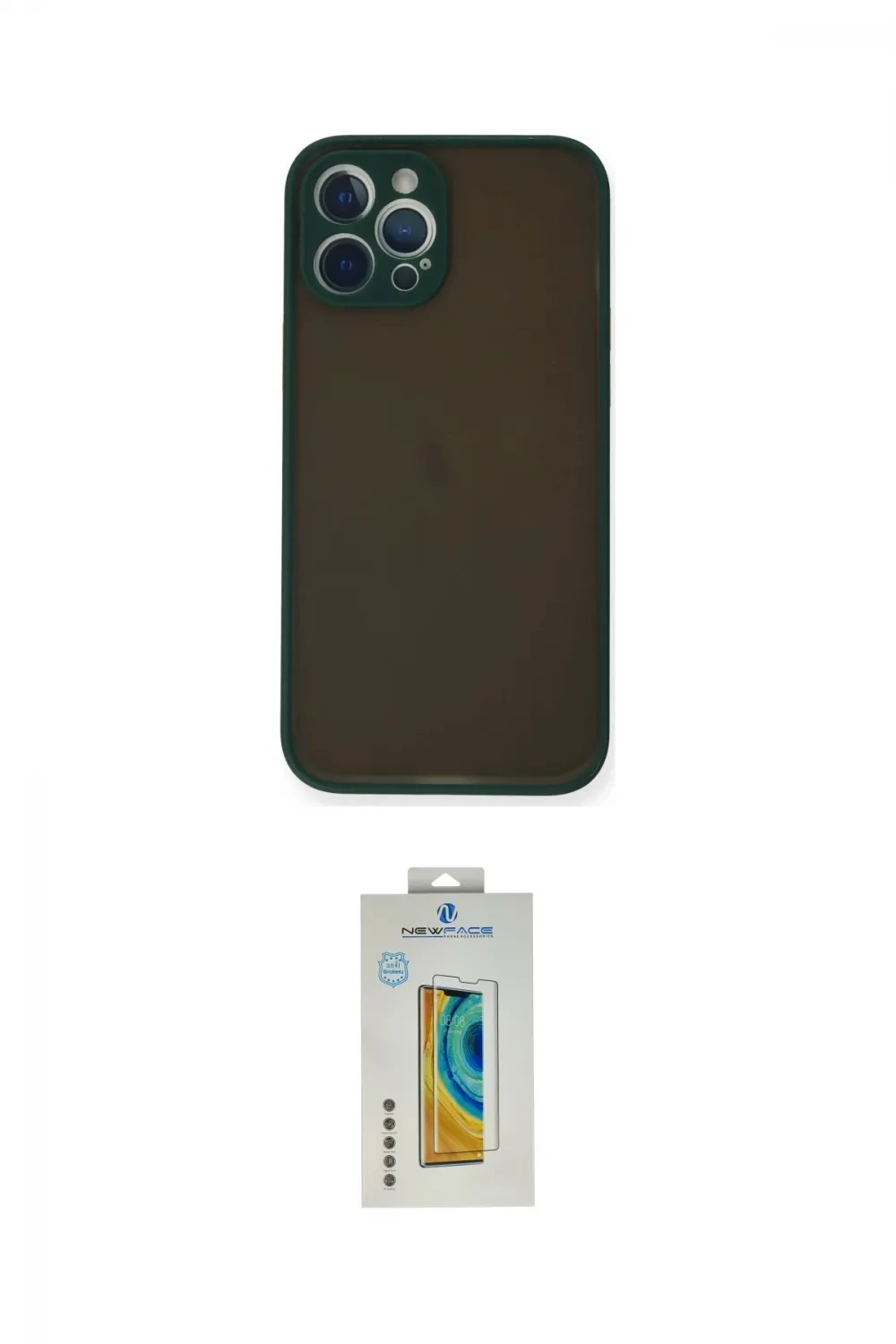 ieg™ iPhone 12 Pro Kılıf Ahenk Çizgi Serisi - Siyah Polymer Nano Ekran Koruyucu