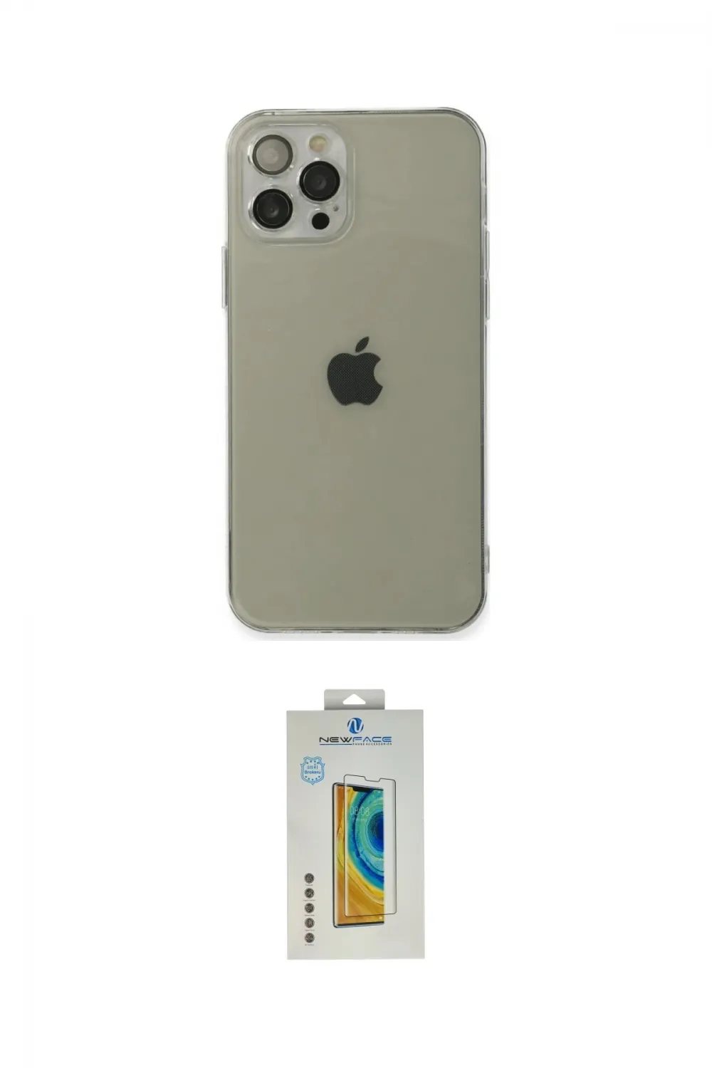 ieg™ iPhone 12 Pro Kılıf Ahenk Doku - Siyah Polymer Nano Ekran Koruyucu