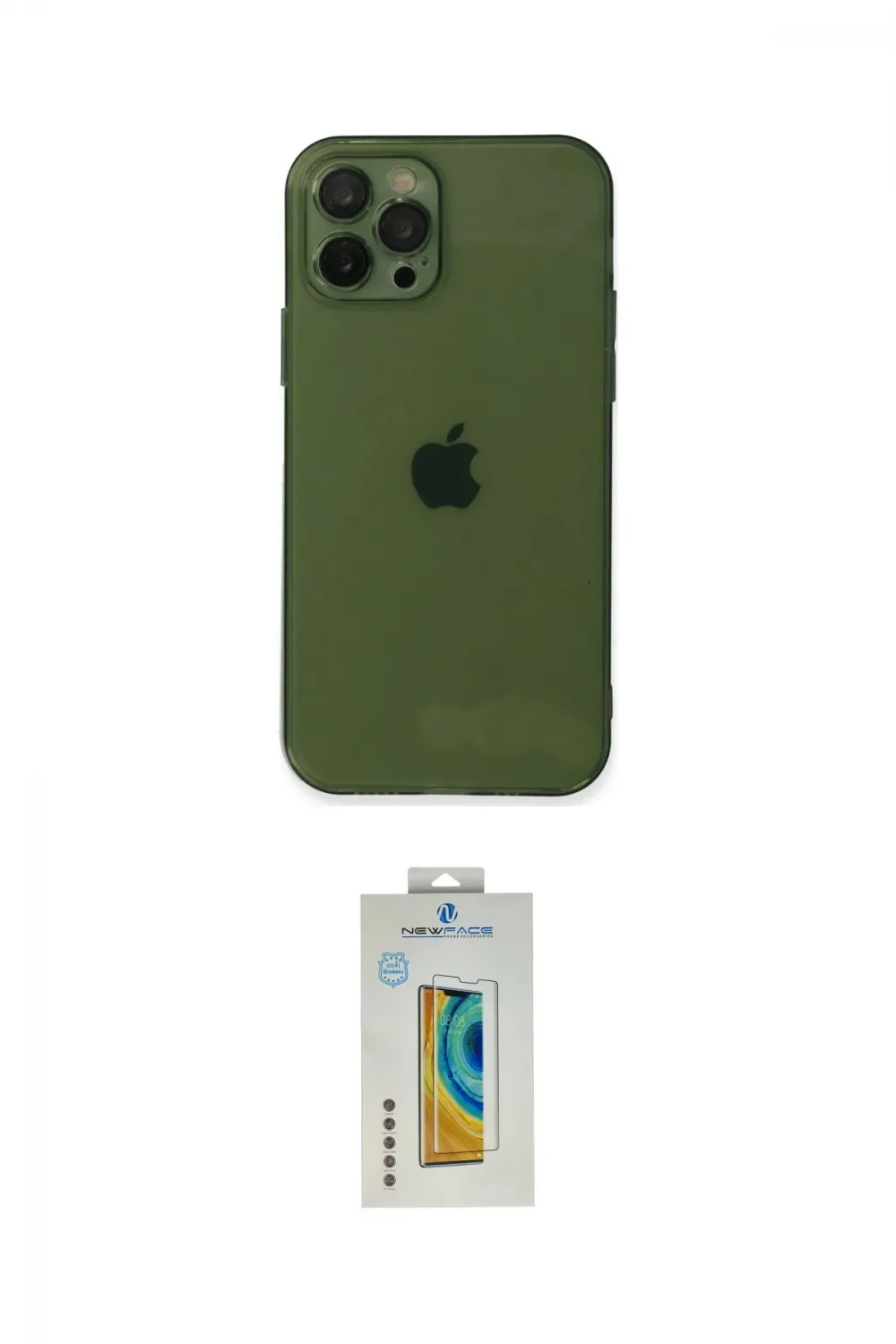 ieg™ iPhone 12 Pro Kılıf Ahenk Doku - Siyah Polymer Nano Ekran Koruyucu