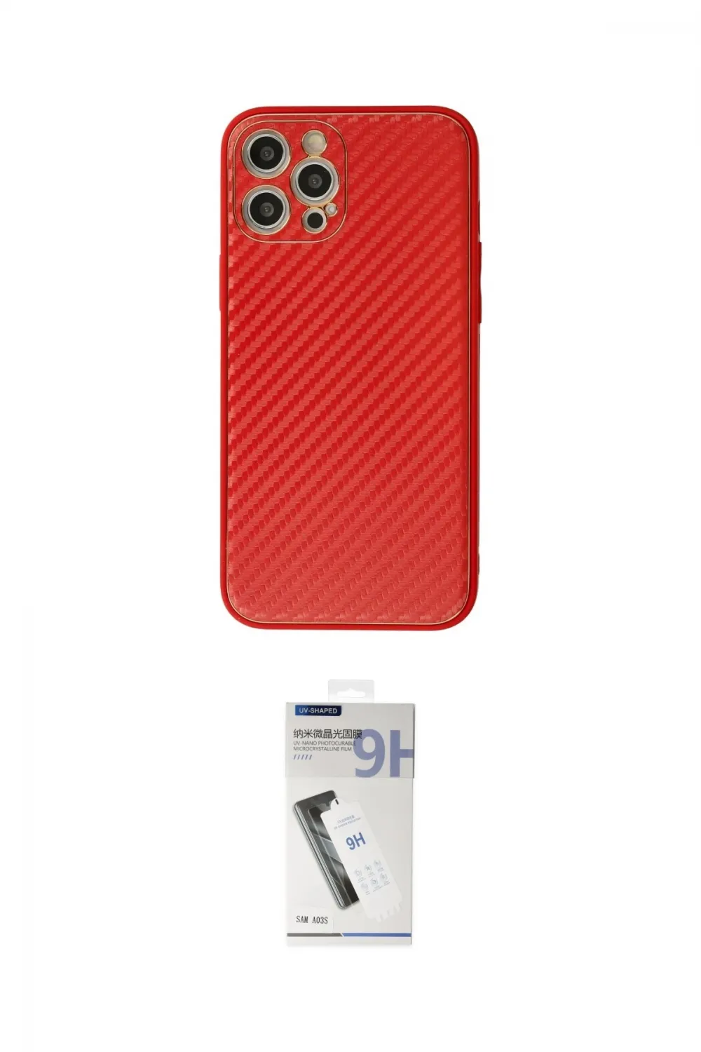 ieg™ iPhone 12 Pro Kılıf Ahenk Işık - Şeffaf Uv Polymer Nano Ekran Koruyucu
