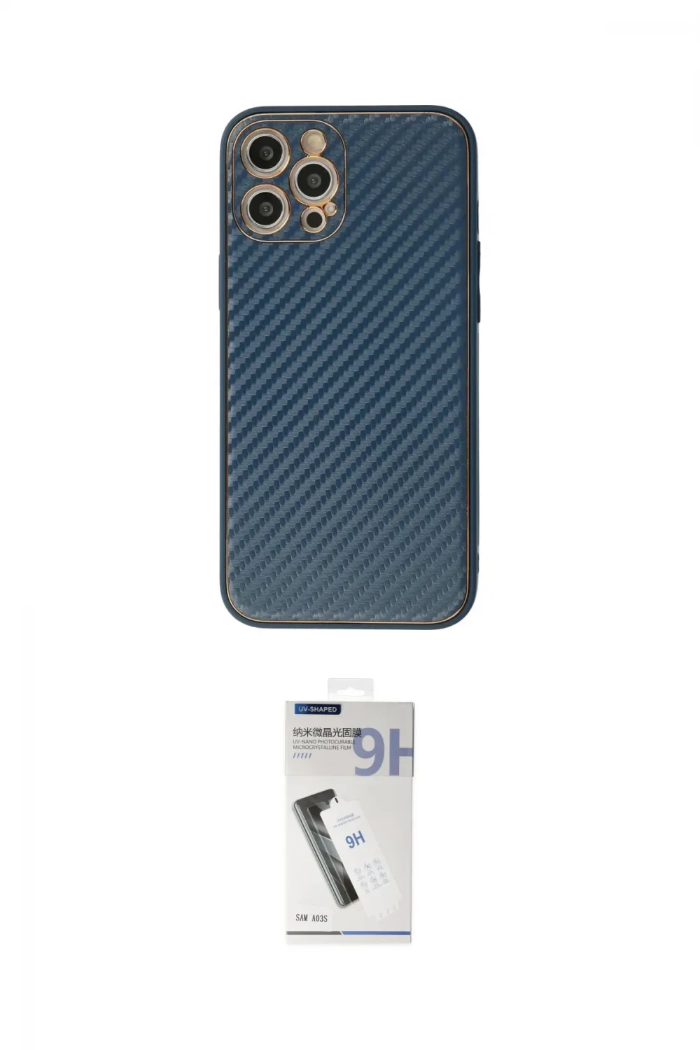 ieg™ iPhone 12 Pro Kılıf Ahenk Işık - Şeffaf Uv Polymer Nano Ekran Koruyucu