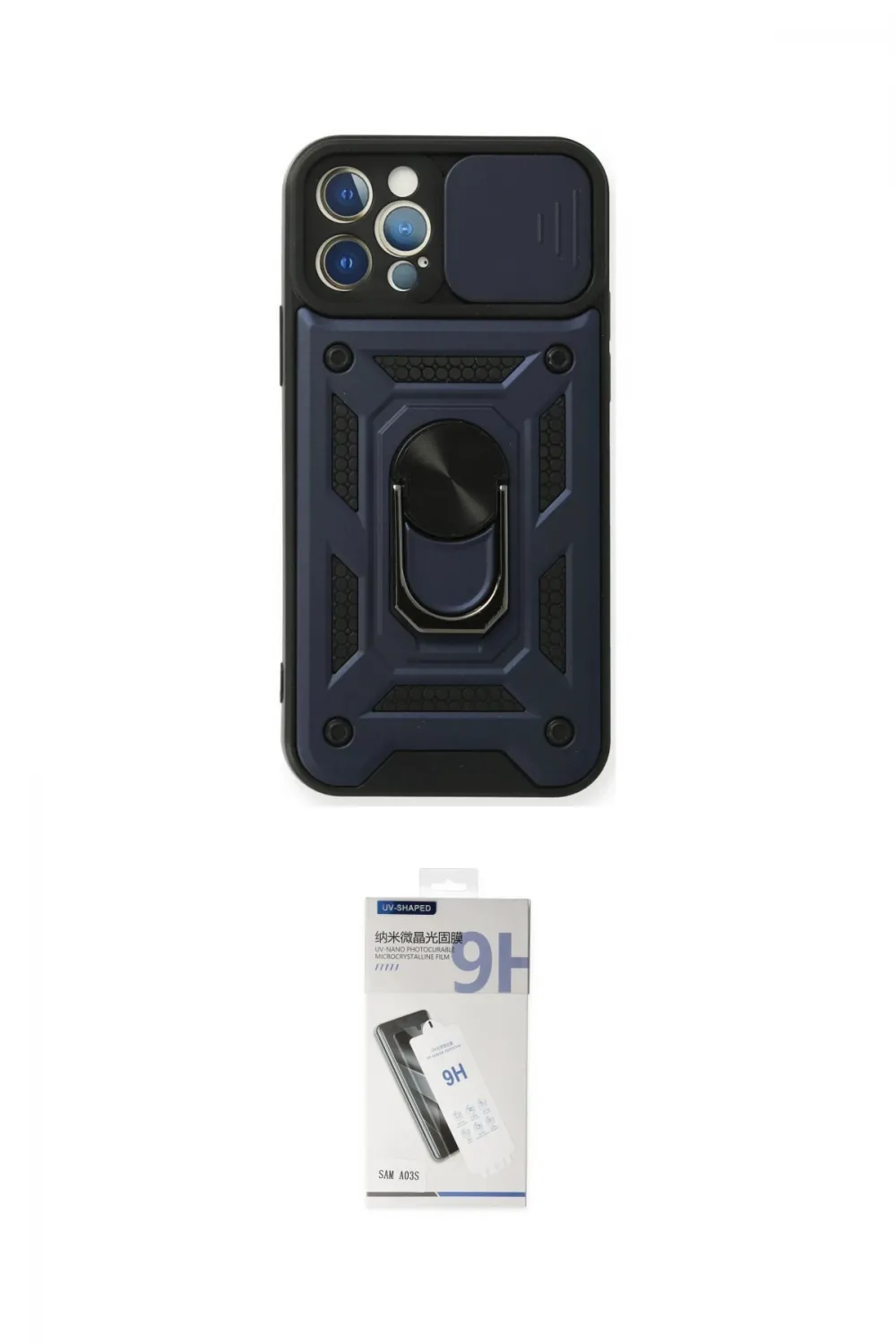 ieg™ iPhone 12 Pro Kılıf Ahenk Klasik - Şeffaf Uv Polymer Nano Ekran Koruyucu