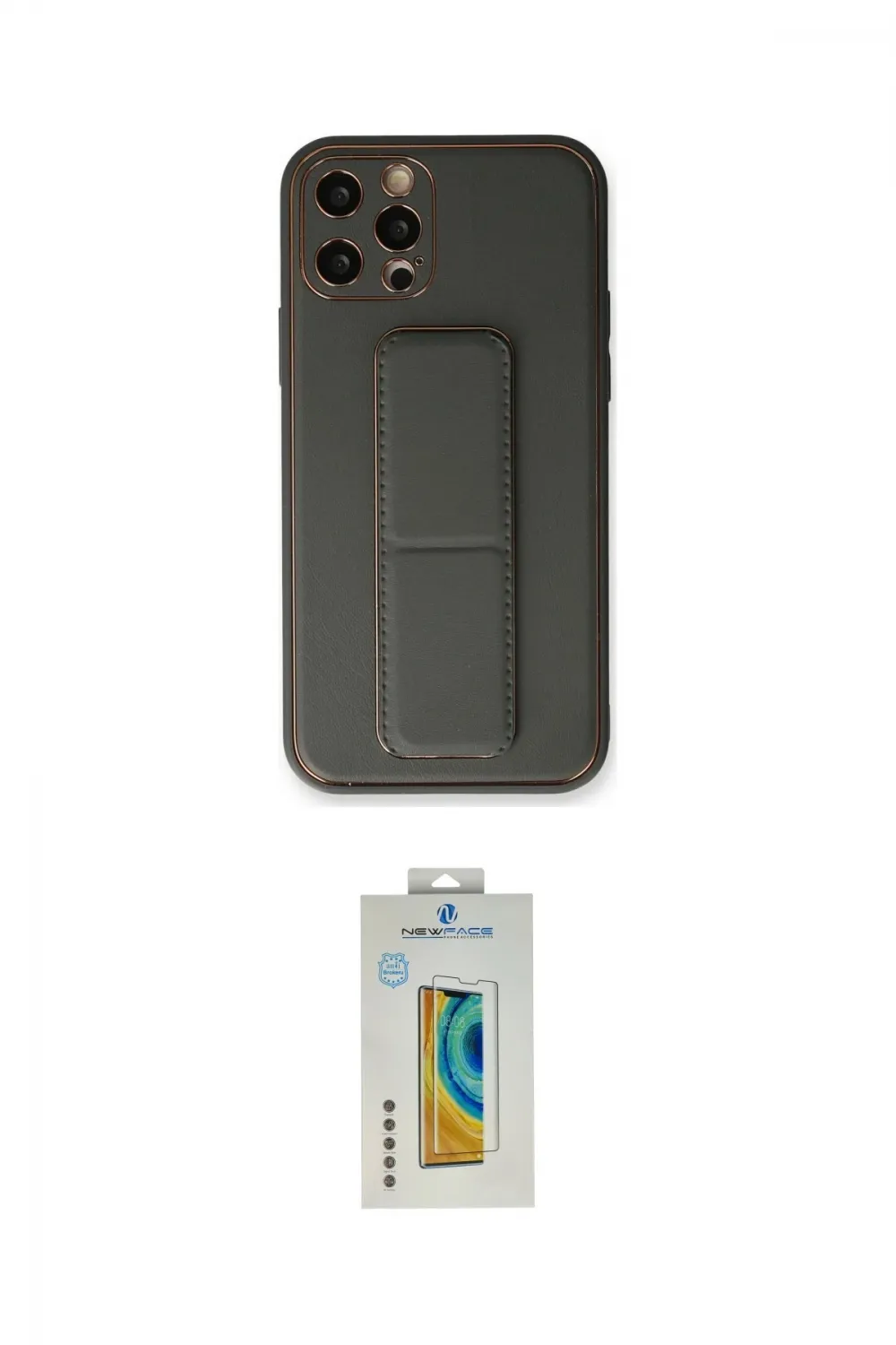 ieg™ iPhone 12 Pro Kılıf Akış Doku - Siyah Polymer Nano Ekran Koruyucu