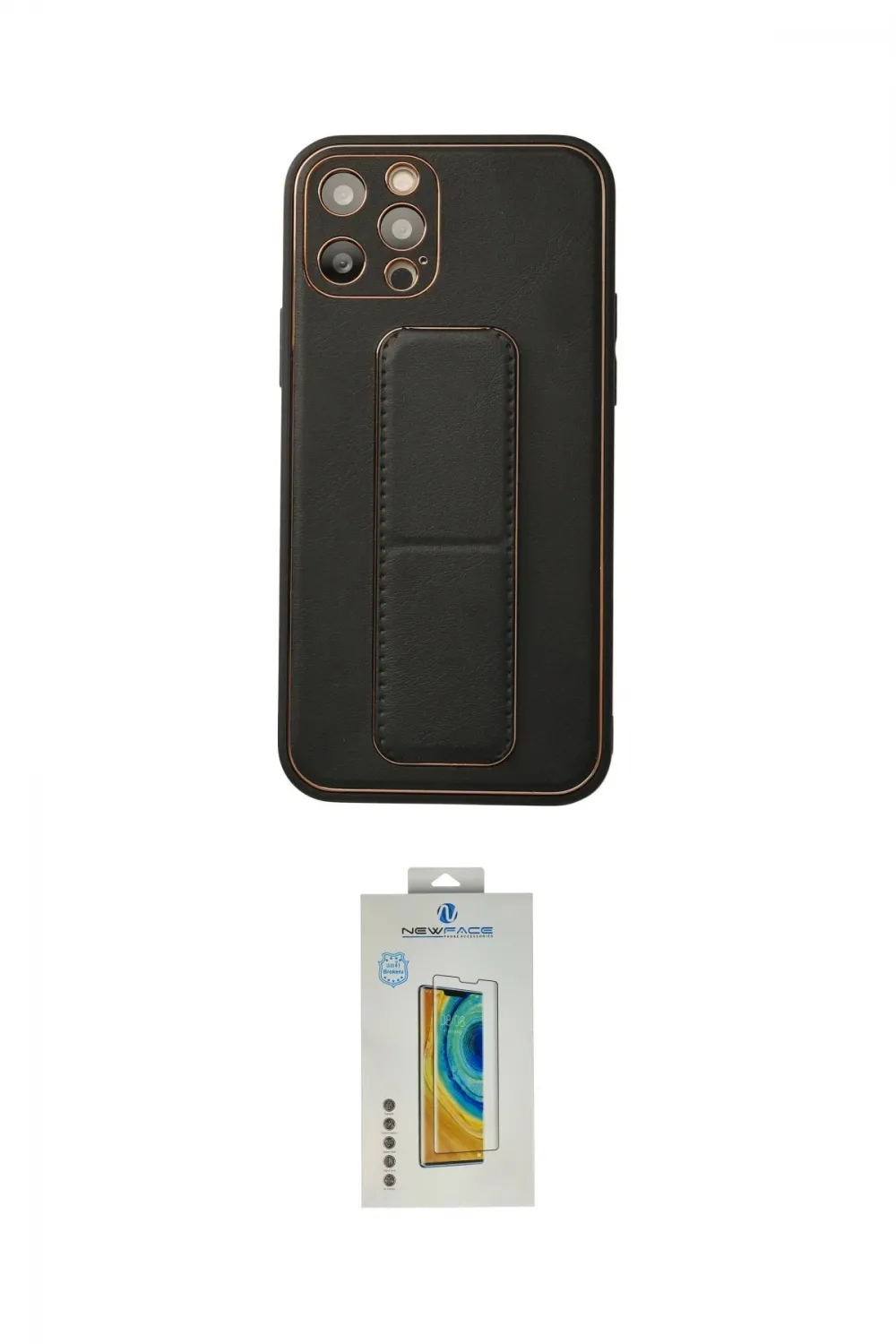 ieg™ iPhone 12 Pro Kılıf Akış Doku - Siyah Polymer Nano Ekran Koruyucu