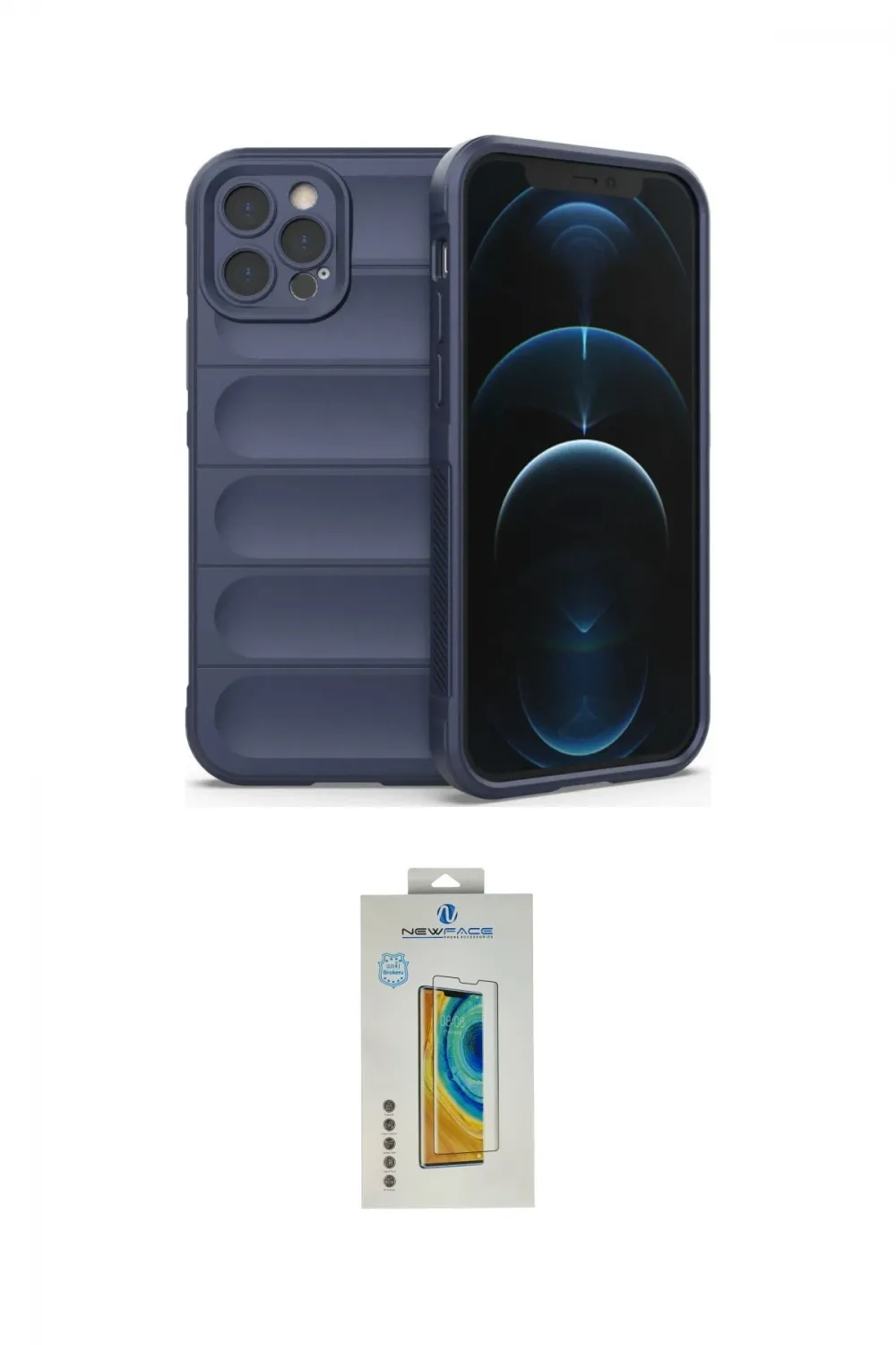ieg™ iPhone 12 Pro Kılıf Atlas Koleksiyonu - Siyah Polymer Nano Ekran Koruyucu
