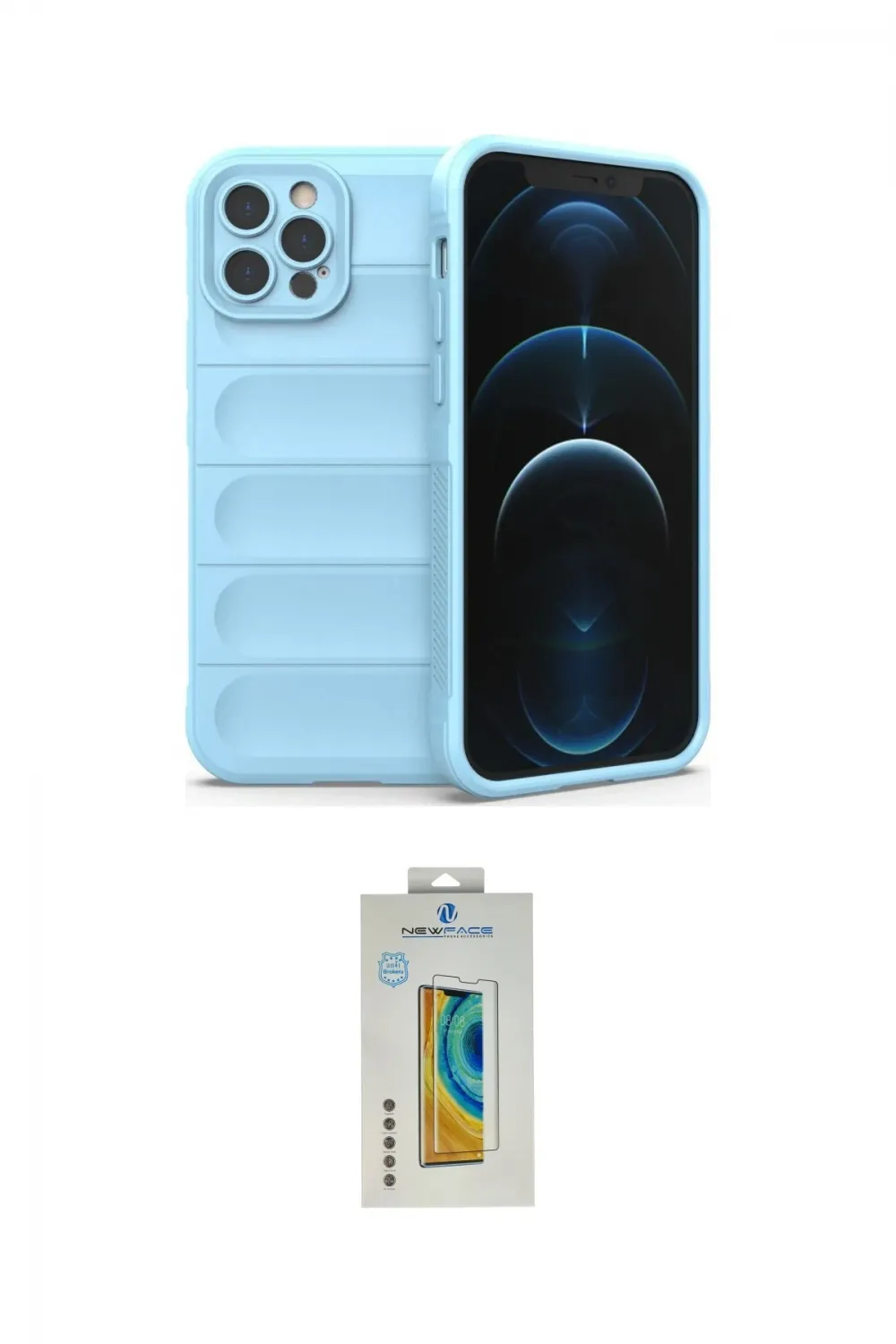 ieg™ iPhone 12 Pro Kılıf Atlas Koleksiyonu - Siyah Polymer Nano Ekran Koruyucu