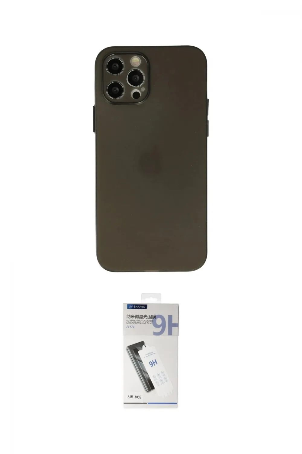 ieg™ iPhone 12 Pro Kılıf Atlas Minimal Prime - Şeffaf Uv Polymer Nano Ekran Koruyucu