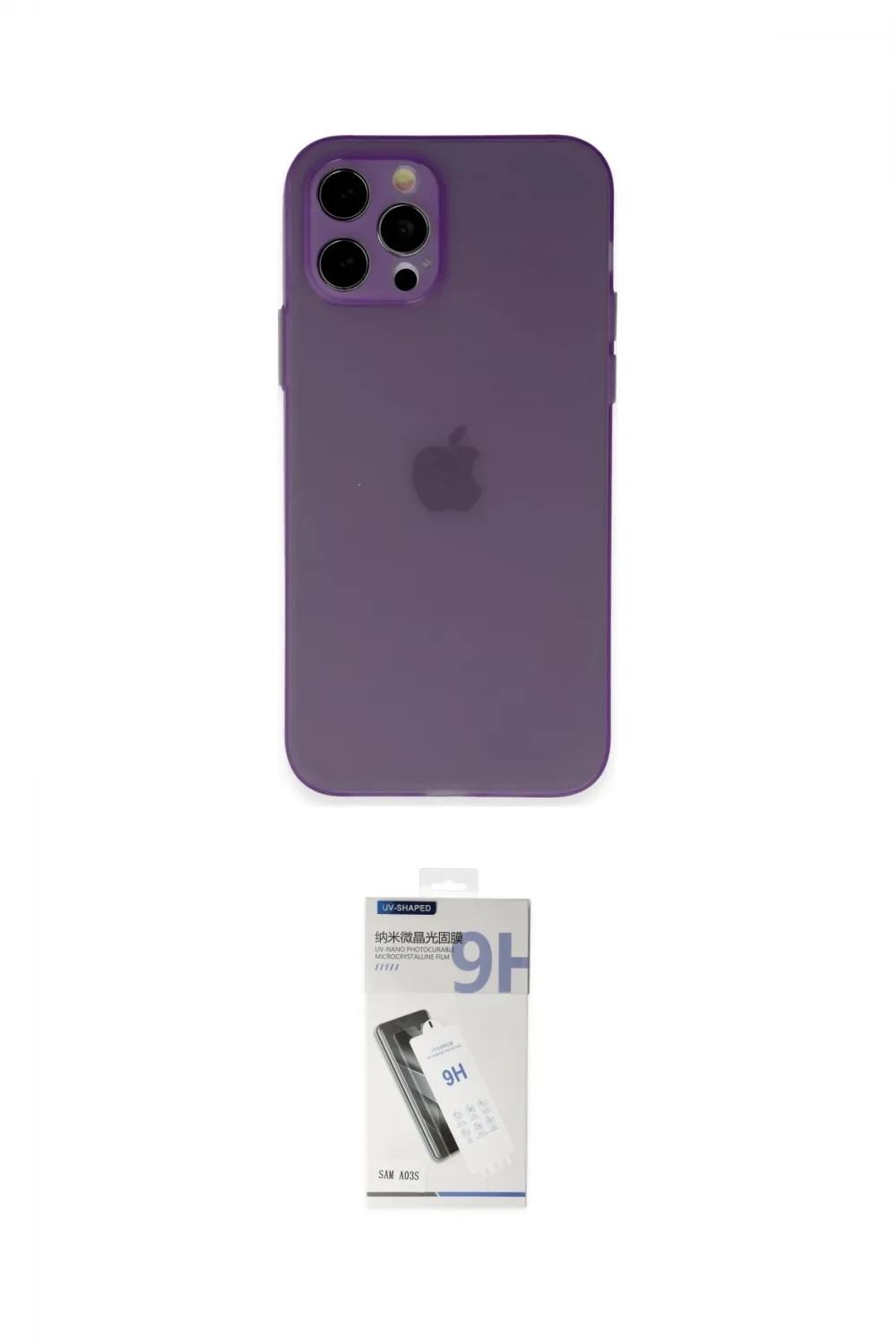 ieg™ iPhone 12 Pro Kılıf Atlas Minimal Prime - Şeffaf Uv Polymer Nano Ekran Koruyucu
