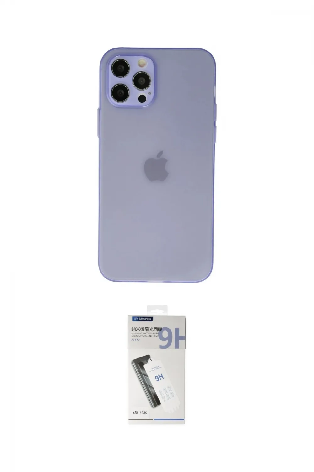 ieg™ iPhone 12 Pro Kılıf Atlas Minimal Prime - Şeffaf Uv Polymer Nano Ekran Koruyucu