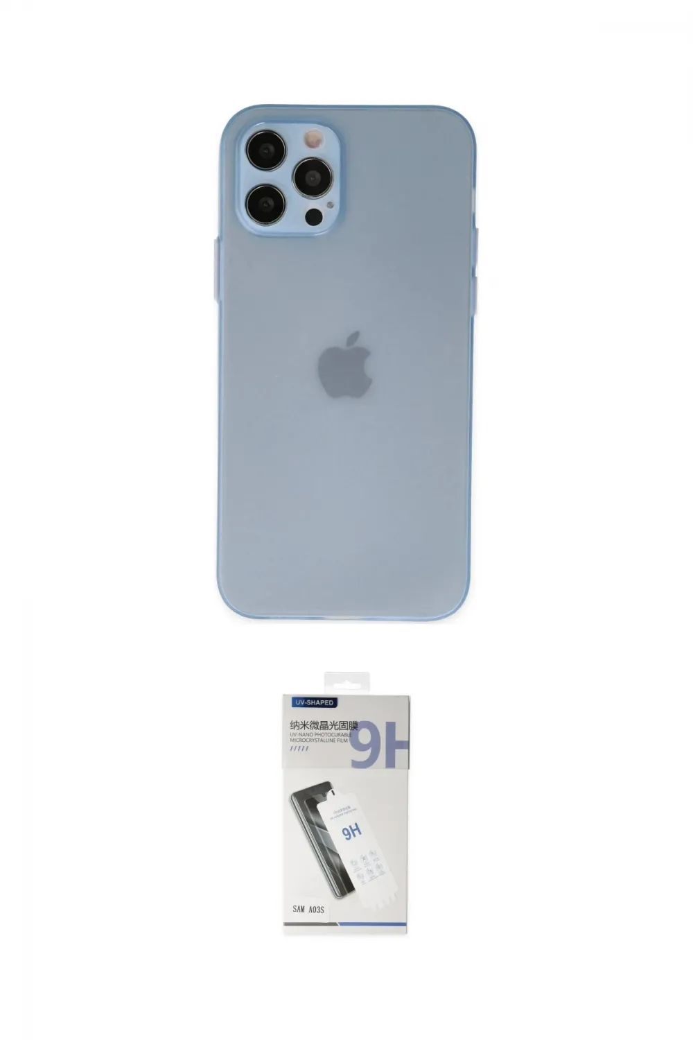 ieg™ iPhone 12 Pro Kılıf Atlas Minimal Prime - Şeffaf Uv Polymer Nano Ekran Koruyucu