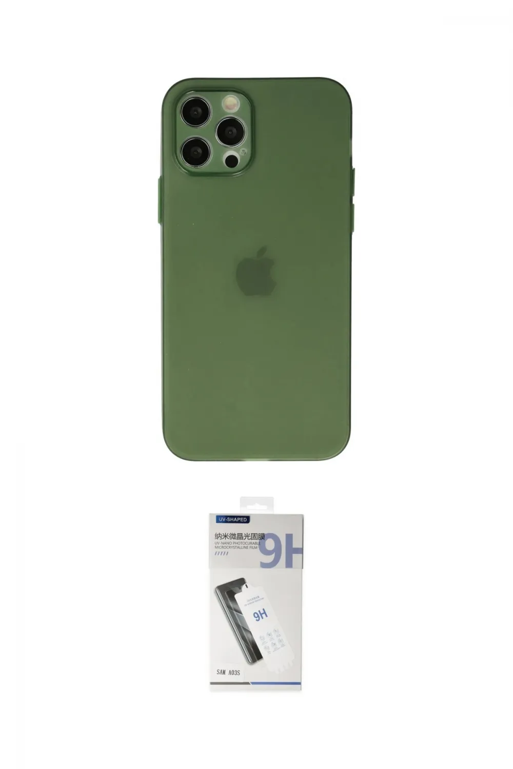 ieg™ iPhone 12 Pro Kılıf Atlas Minimal Prime - Şeffaf Uv Polymer Nano Ekran Koruyucu