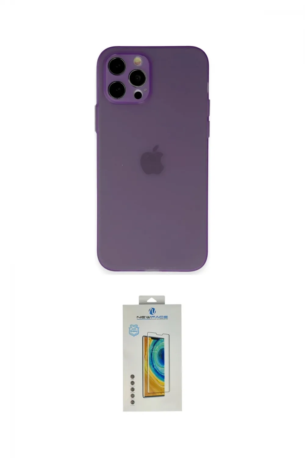 ieg™ iPhone 12 Pro Kılıf Atlas Minimal Prime - Siyah Polymer Nano Ekran Koruyucu
